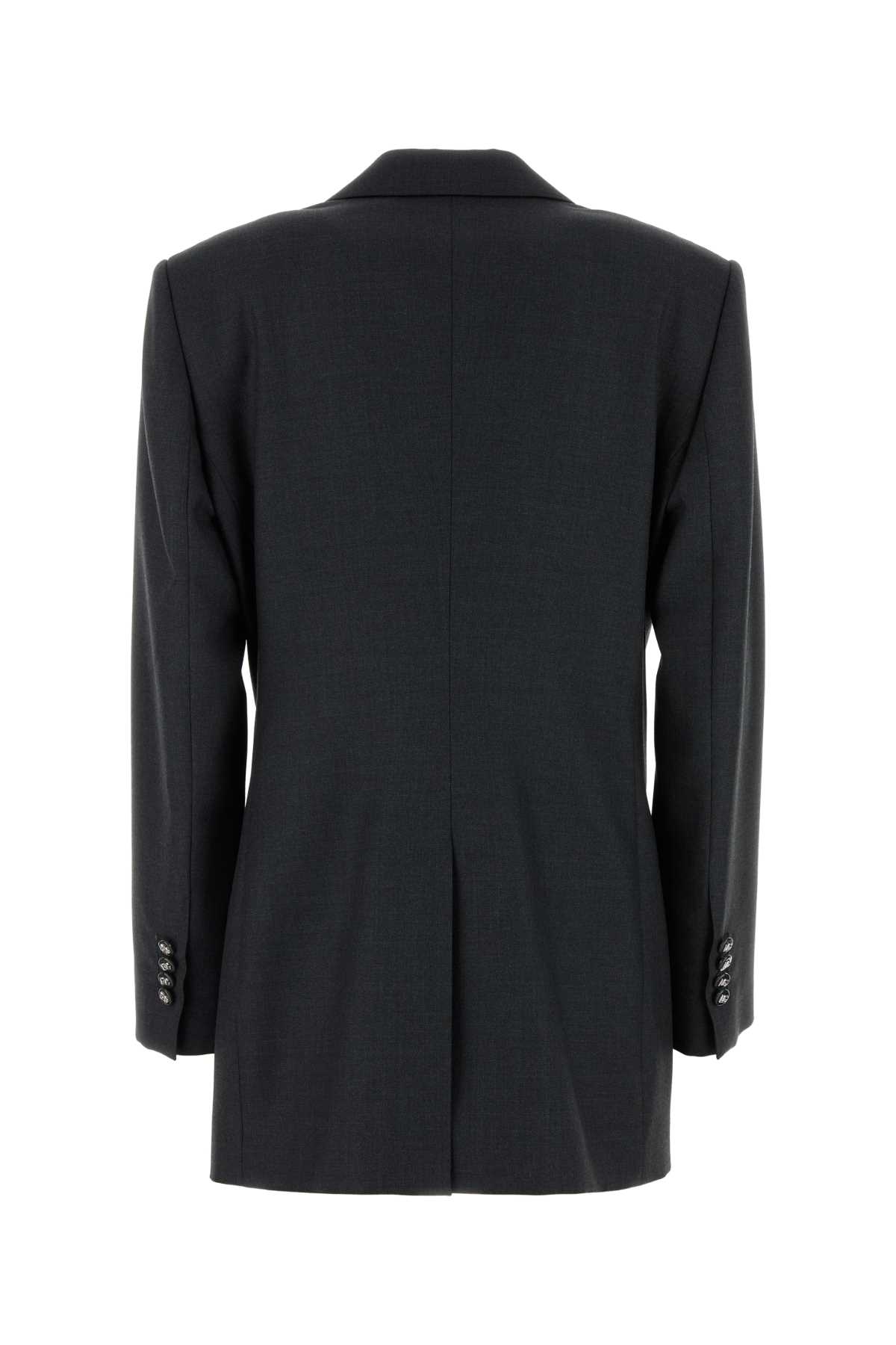 Dolce & Gabbana Graphite Wool Blazer In Melangegrey