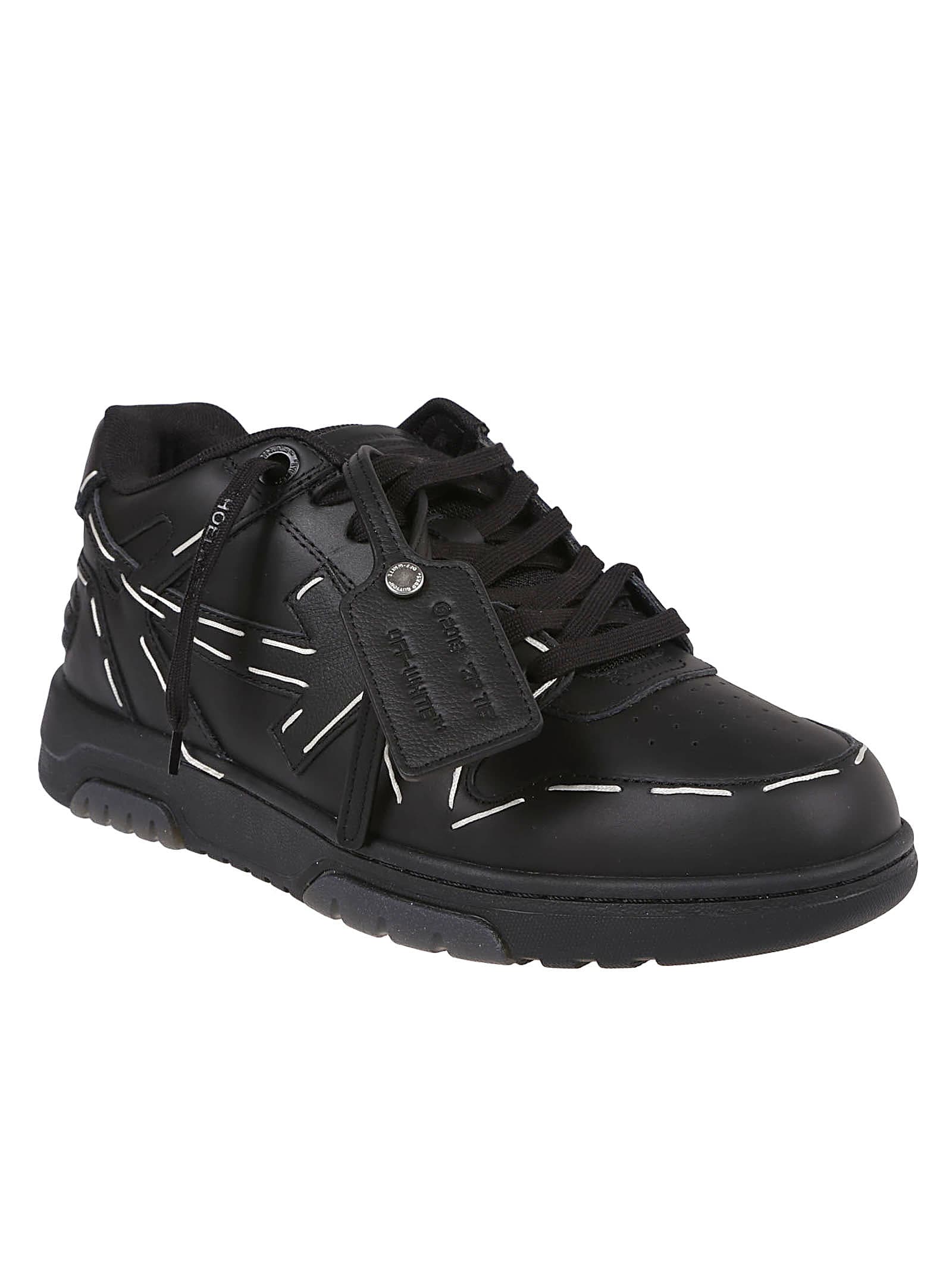 Off-White OOO Mid Sartorial Stitching - Female - Leather/Polyester/PolyesterRubber - 39 - Black
