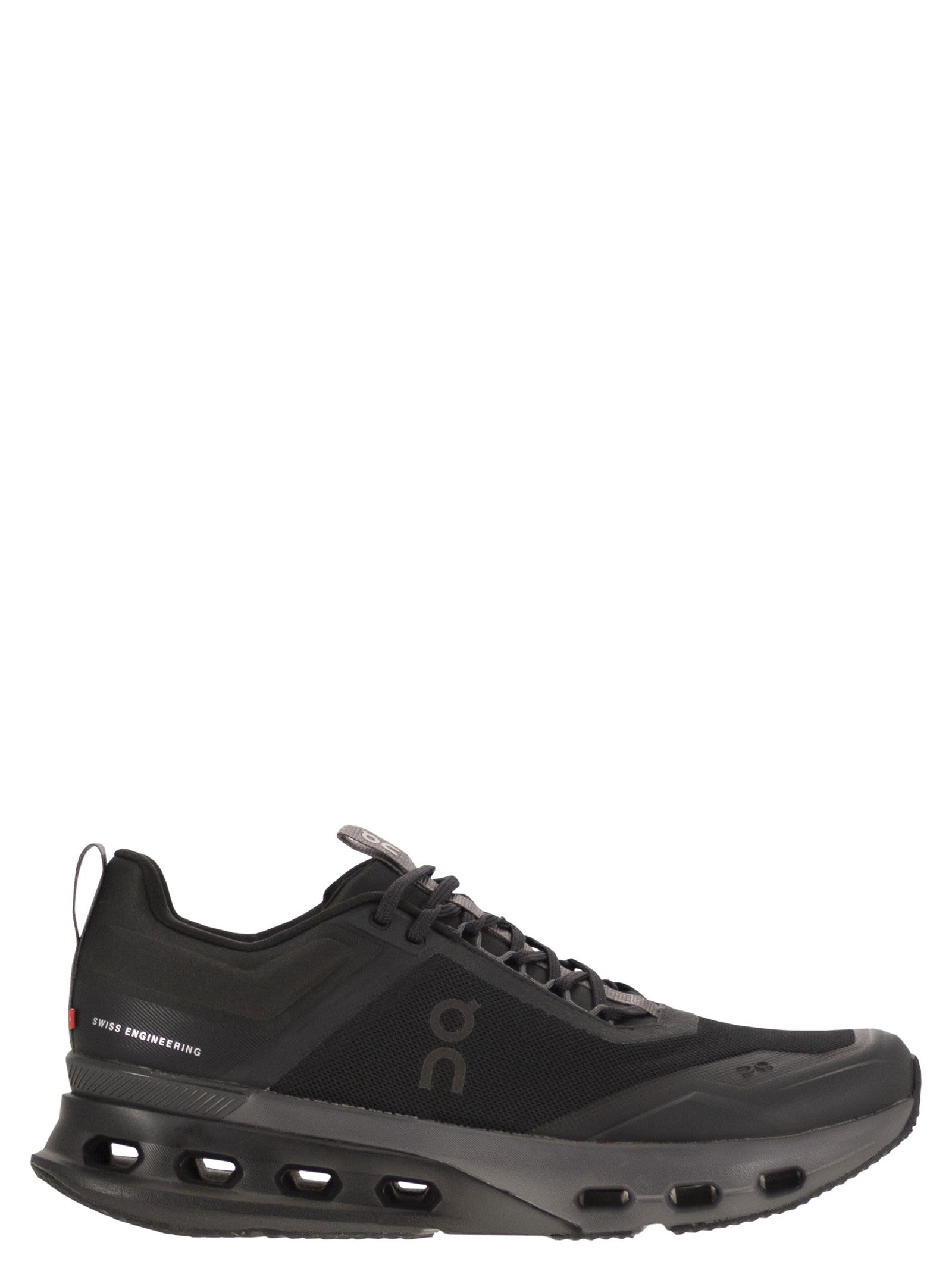 On Cloudnova X - Technical Fabric Trainers In Black