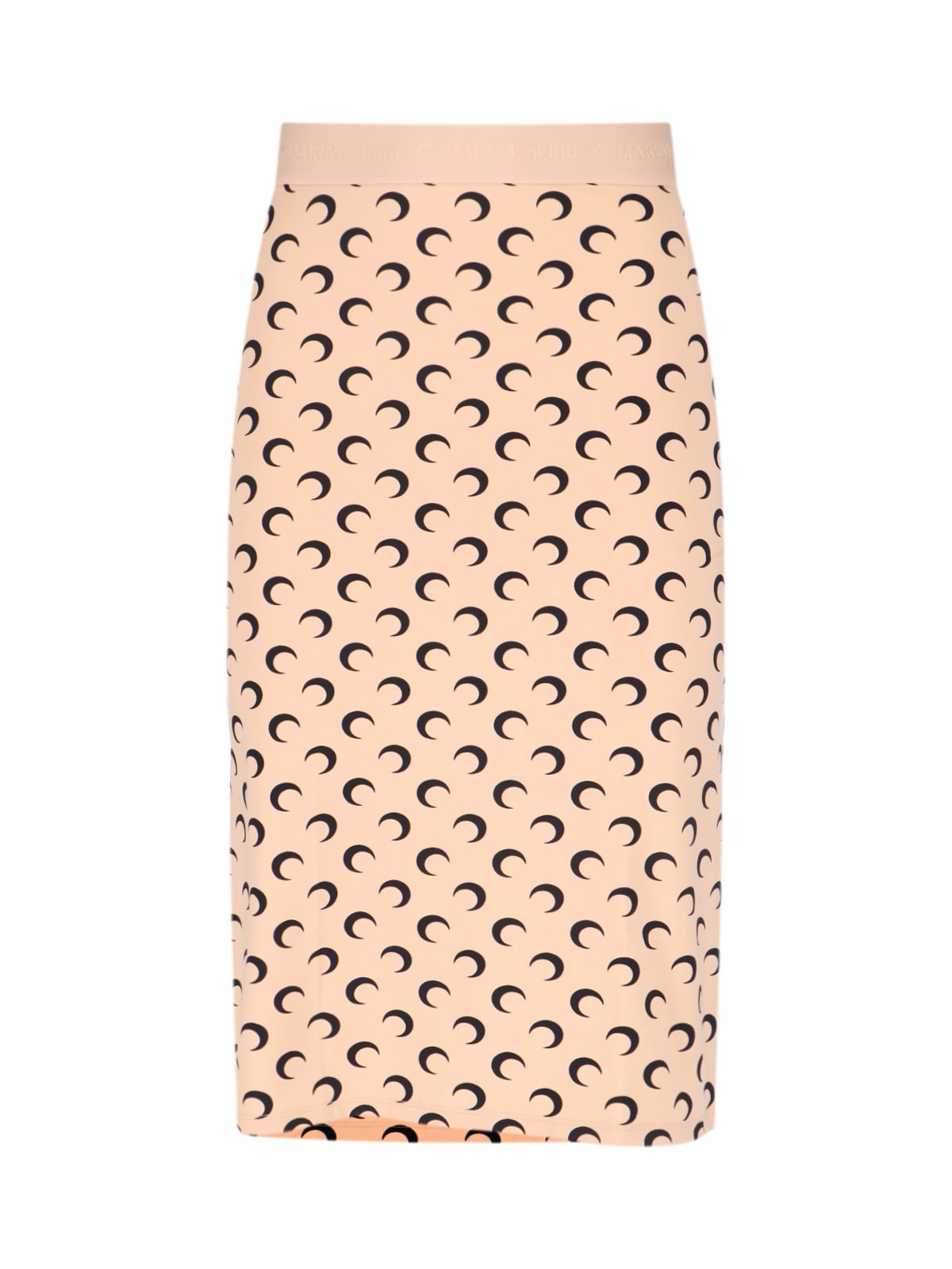 Marine Serre Moon Midi Skirt In Neutral