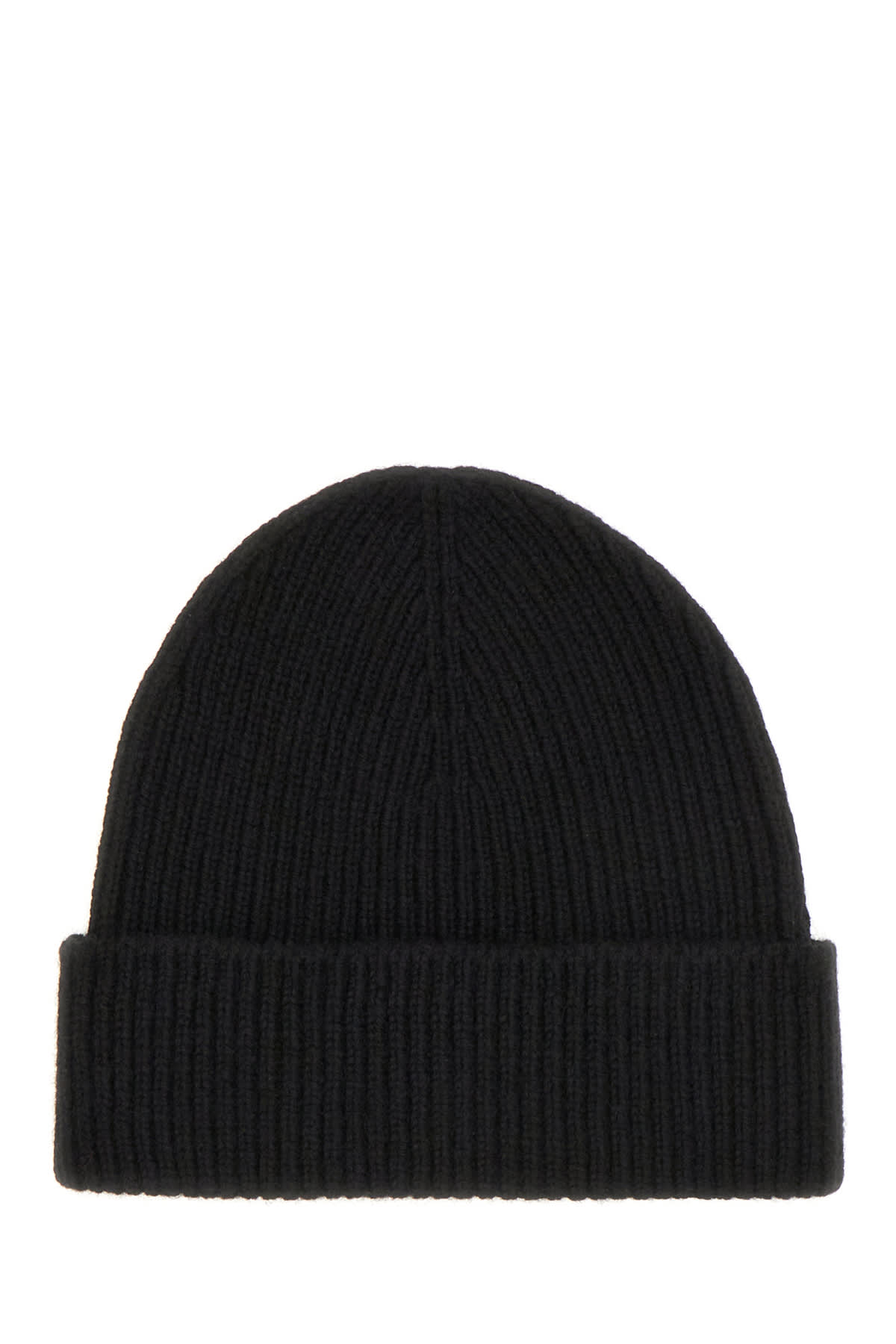 Shop Burberry Black Cashmere Beanie Hat