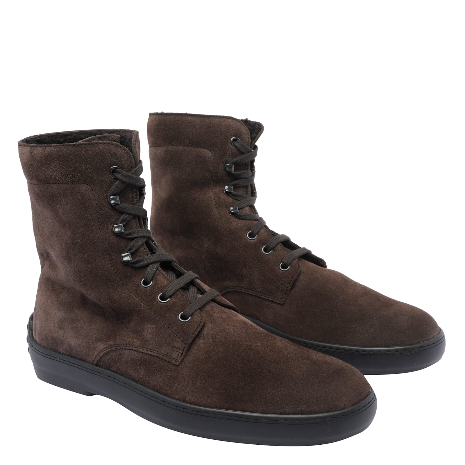 Tod's Brown Suede Ankle Boots In Brown
