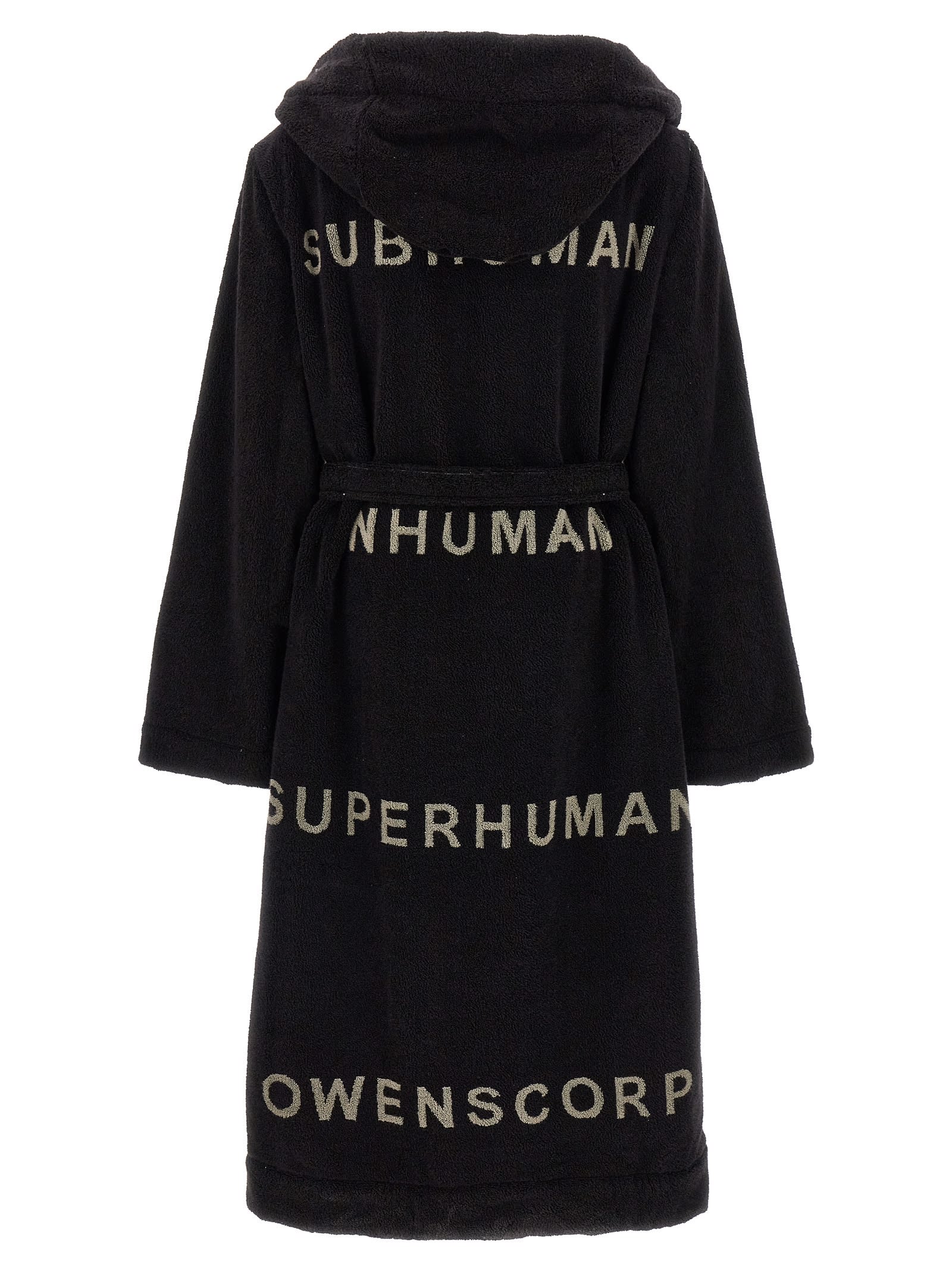 Rick Owens Beach Robe Bathrobe In Black