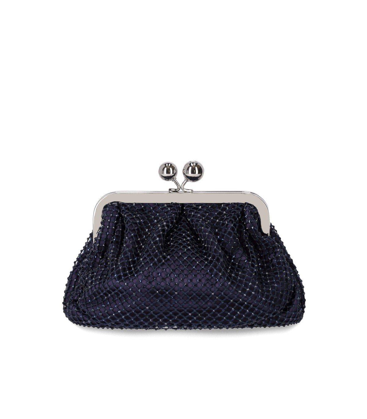 Weekend Max Mara Embellished Small Pasticcino Bag In Oltremare