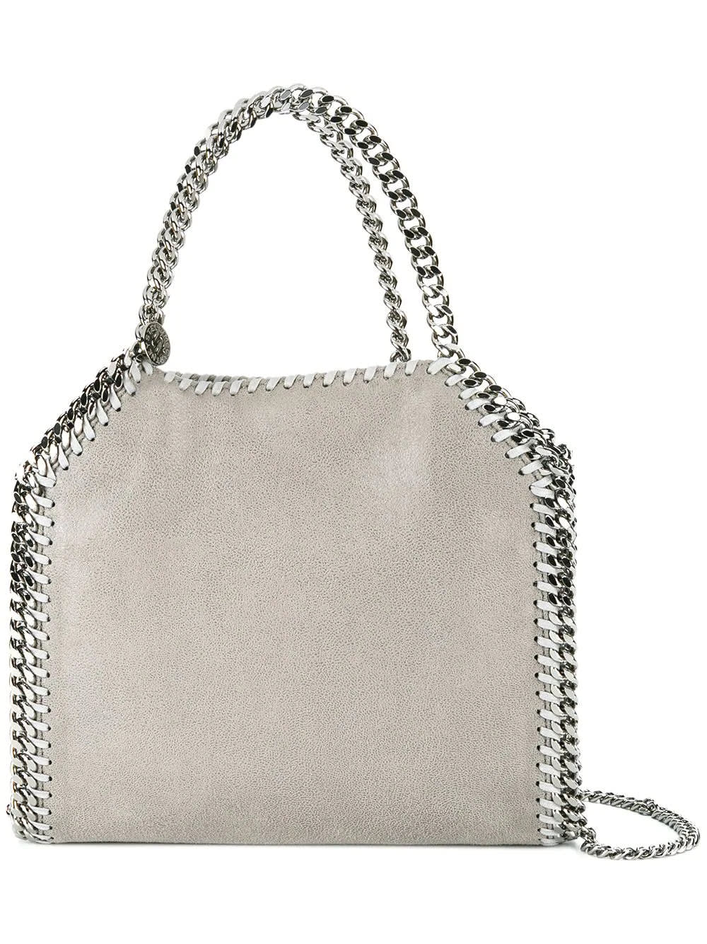 Stella McCartney Sand And Silver Mini Falabella Tote Bag