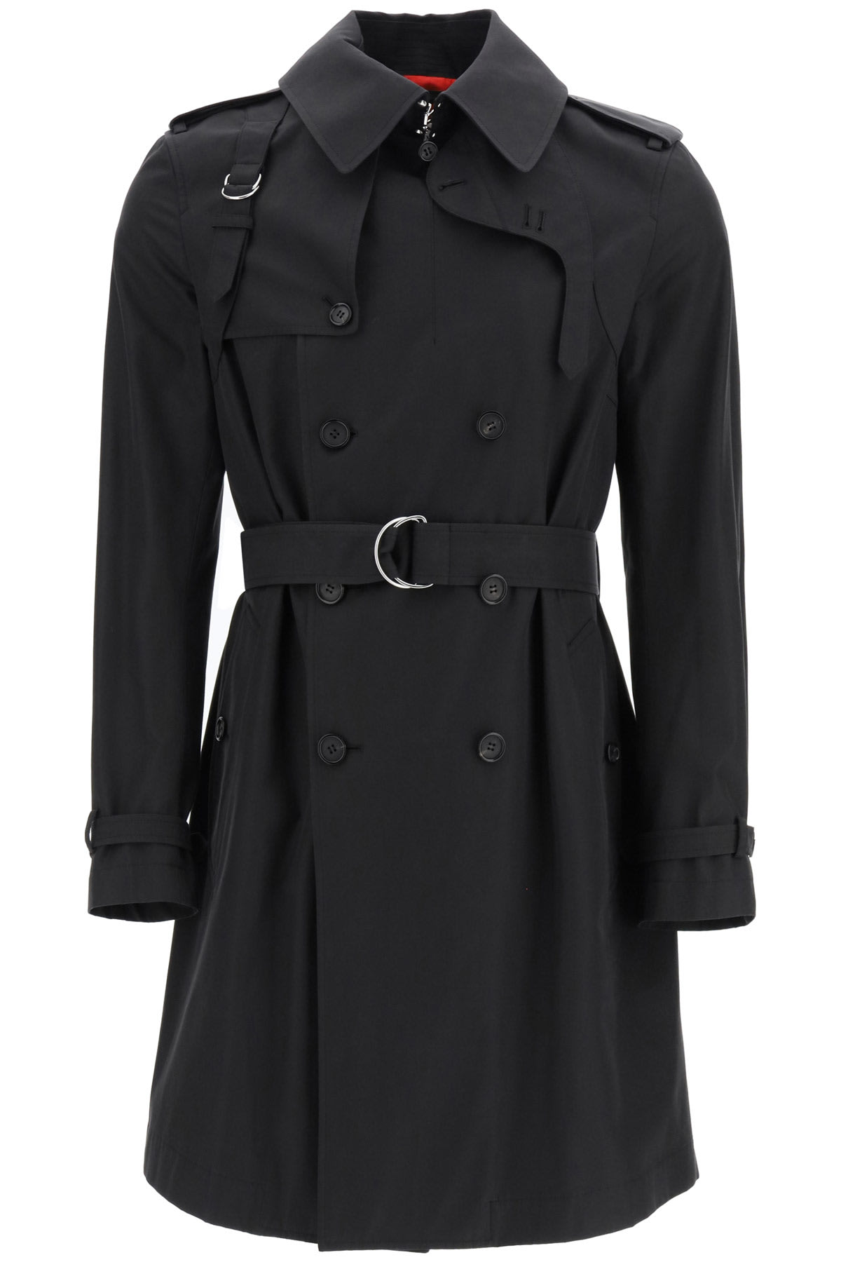 Alexander McQueen Double-breasted Cotton Trench Coat