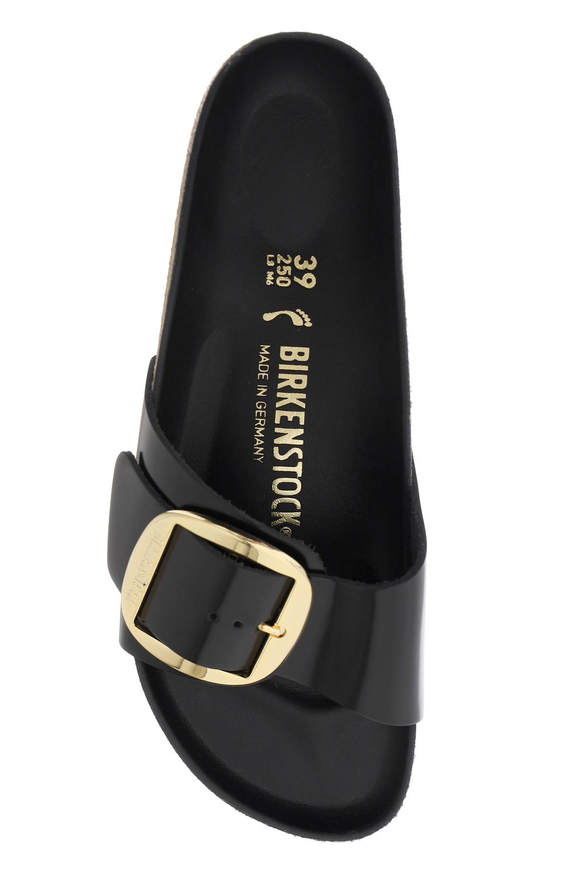 Birkenstock Womens Madrid Big Buckle Oiled Leather In Black