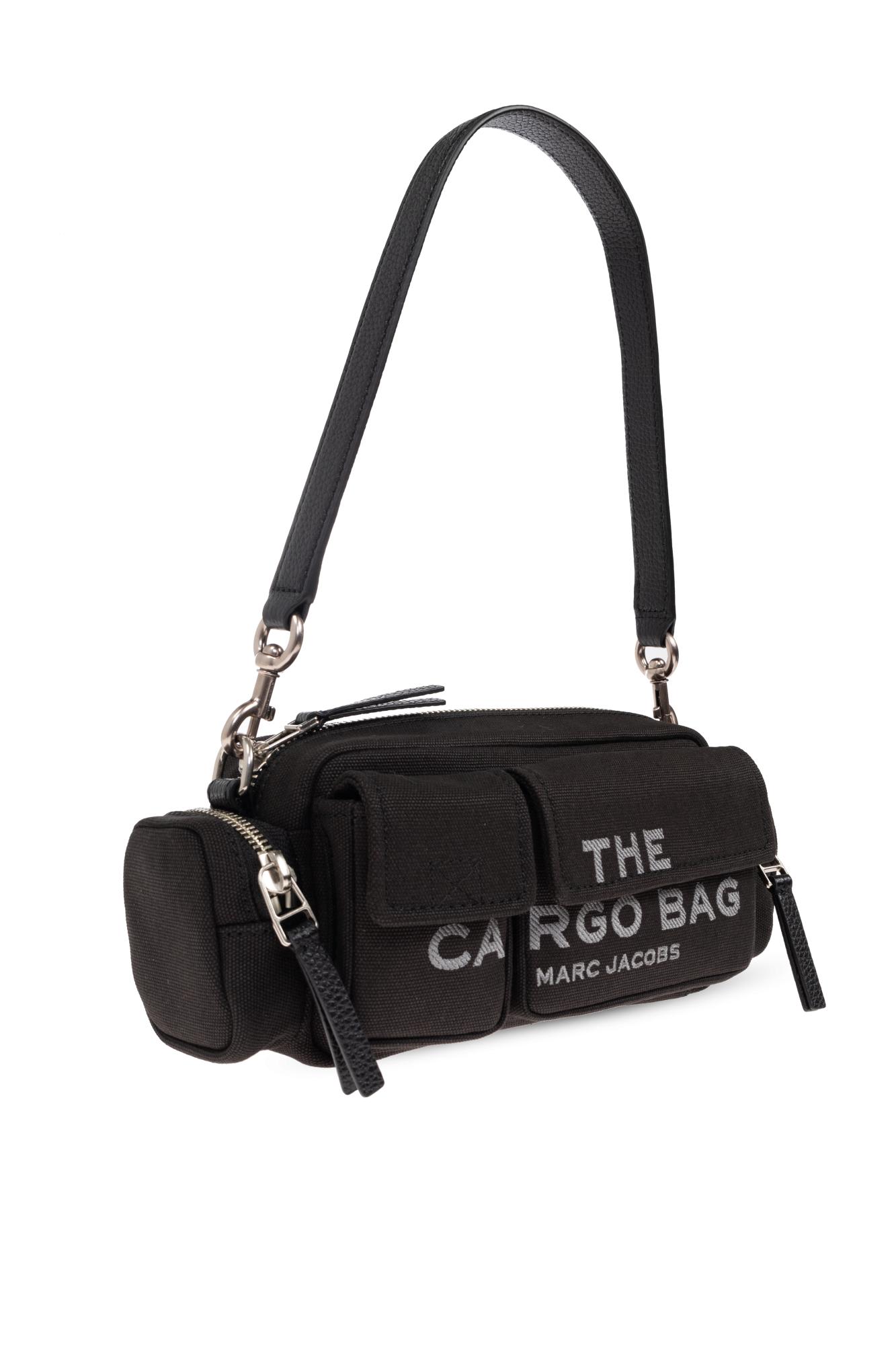 Marc Jacobs The Cargo Canvas Shoulder Bag In Black