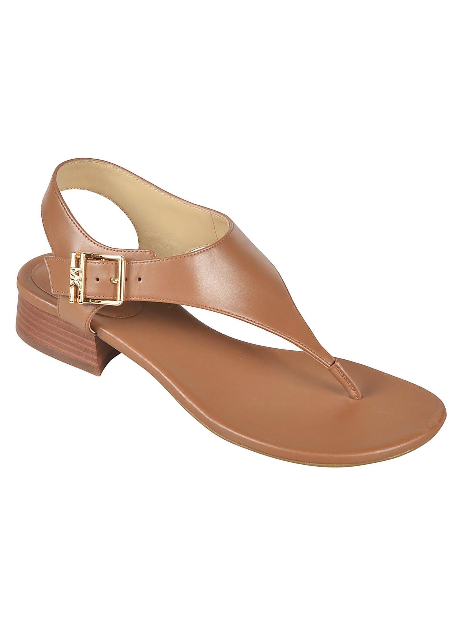 Shop Michael Kors Robyn Flex Thong Sandals In Leather