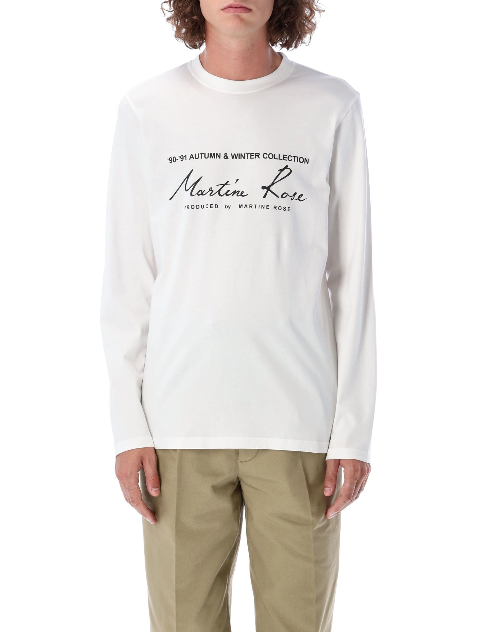 Martine Rose Classic Long Sleeves Logo T-shirt