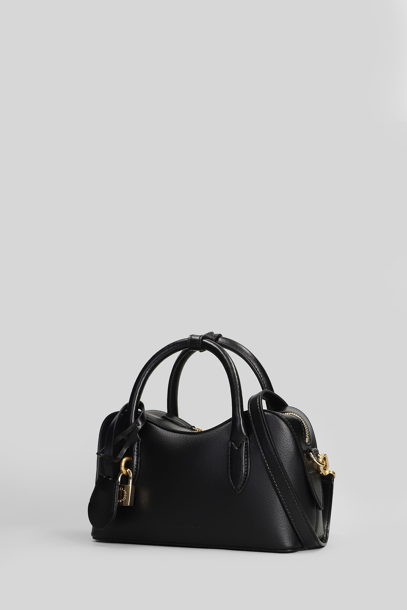Stella Mccartney Ryder Small Shoulder Bag In Black Synthetic Leather In Black