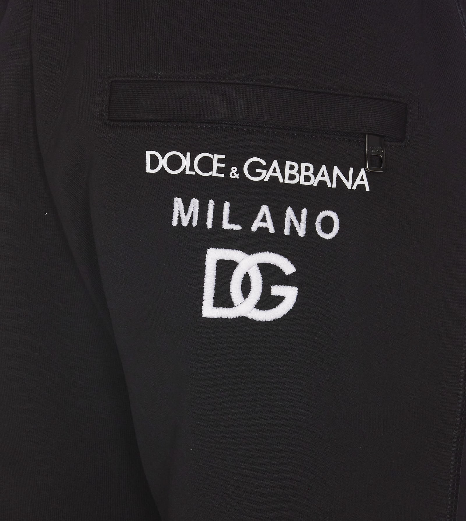 Shop Dolce & Gabbana Dg Logo Jogging Pants In Black