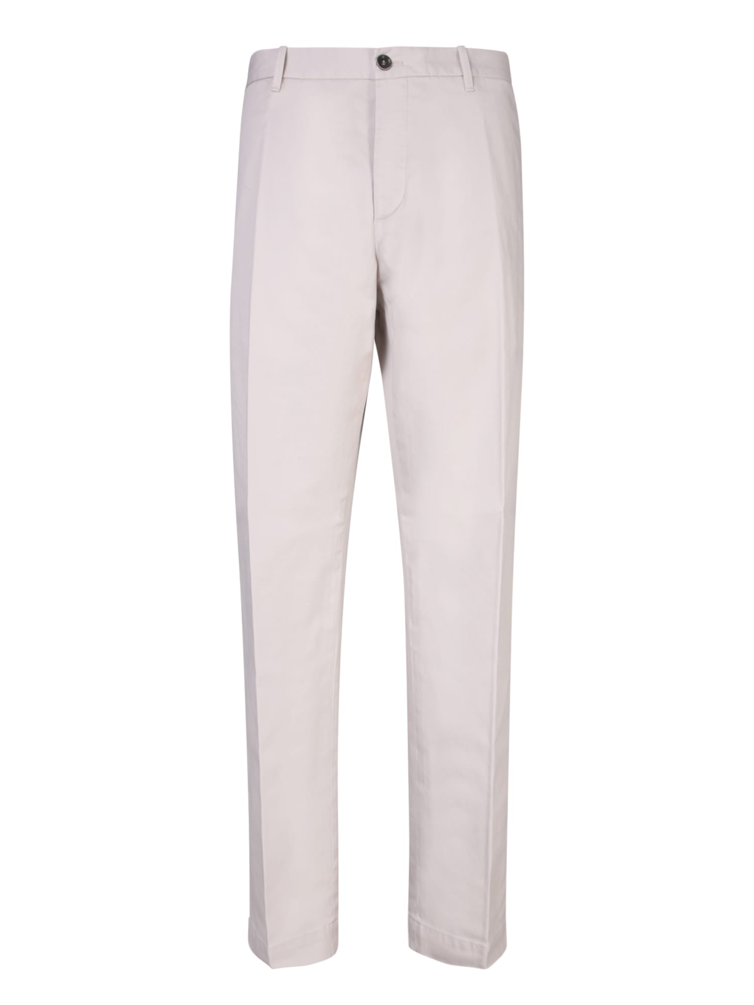 Shop Nine In The Morning Wide Leg Trousers In Cream In White