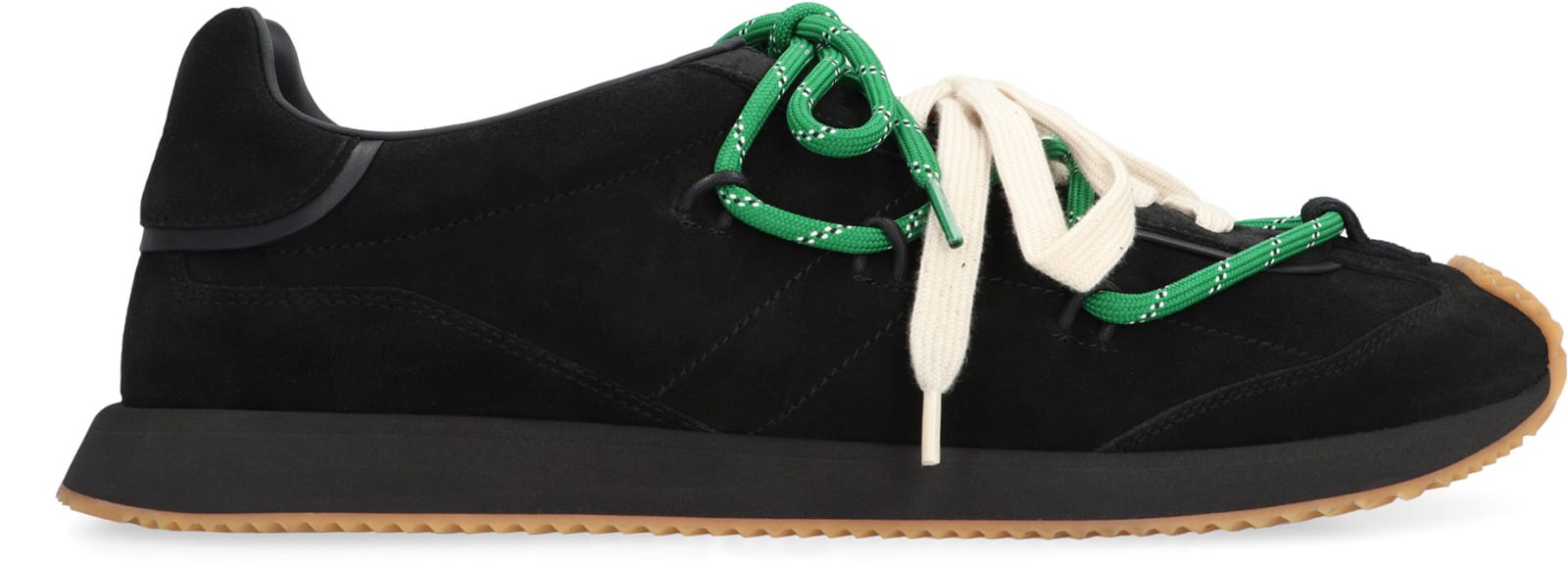 Shop Dolce & Gabbana Dg Runner Suede Sneakers In Black