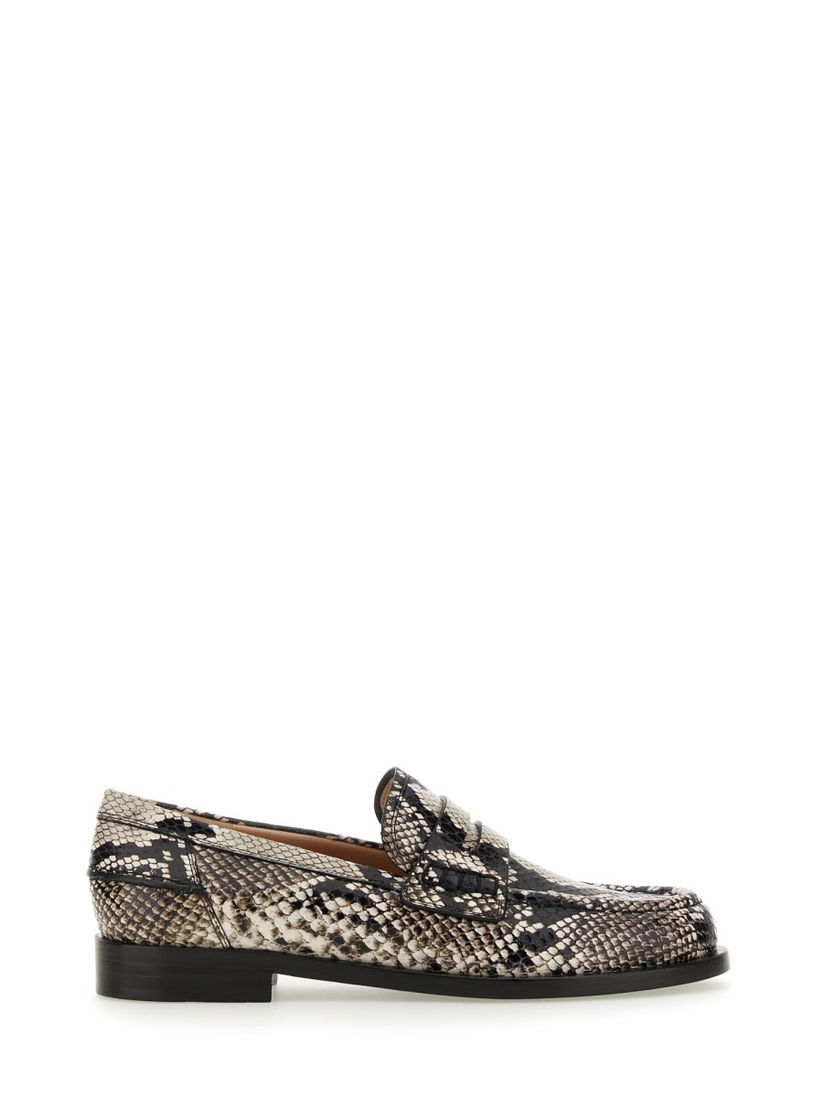 Shop Gianvito Rossi Borneo Leather Loafer In Multicolour