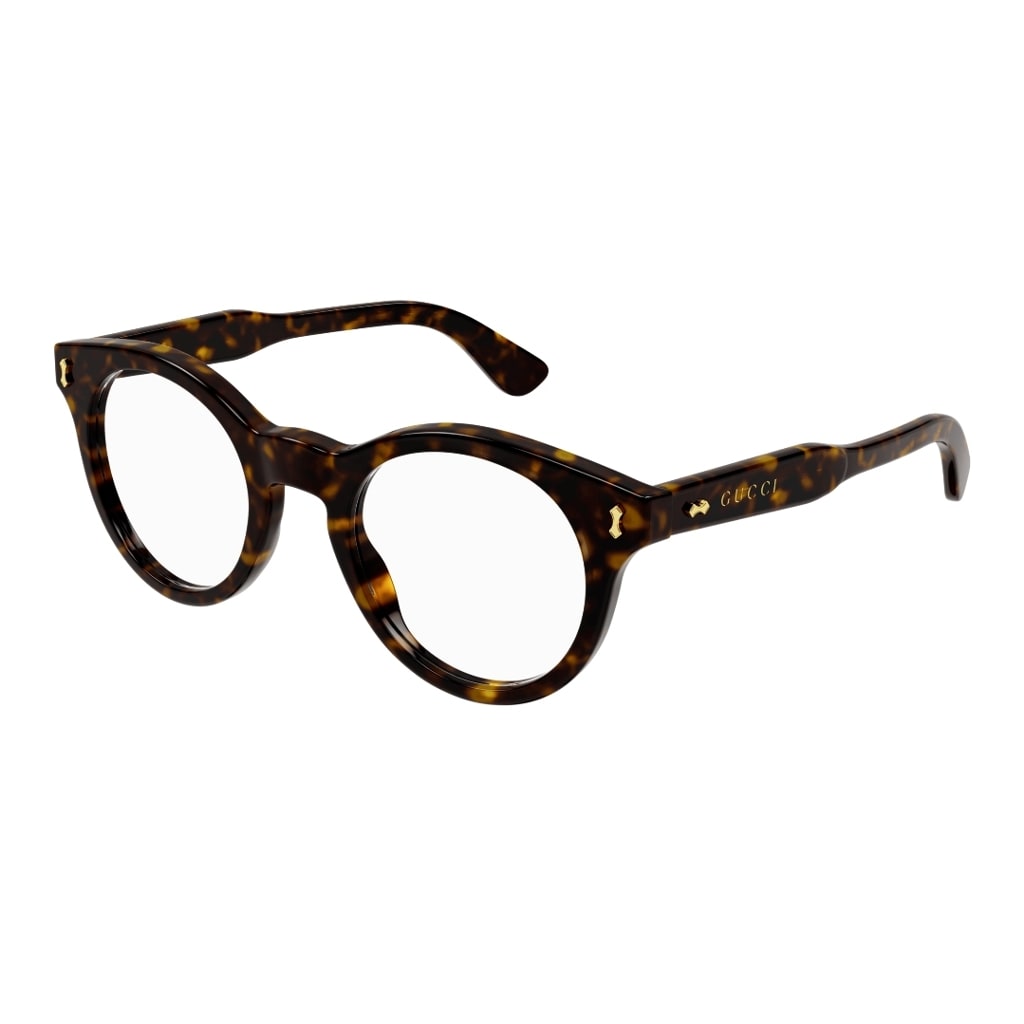 Shop Gucci Gg1266o 004 Glasses In Tartarugato