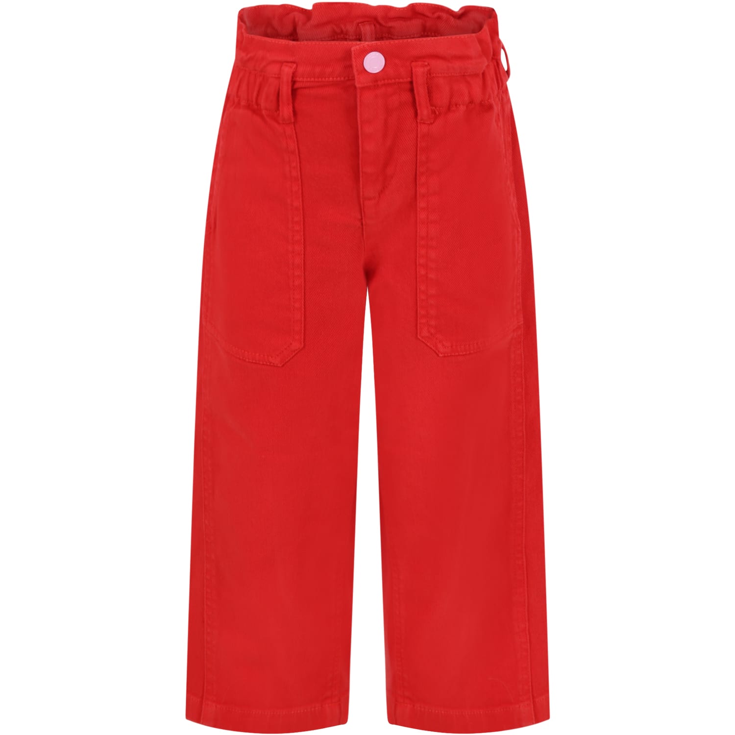 Little Marc Jacobs Red Jeans For Girl