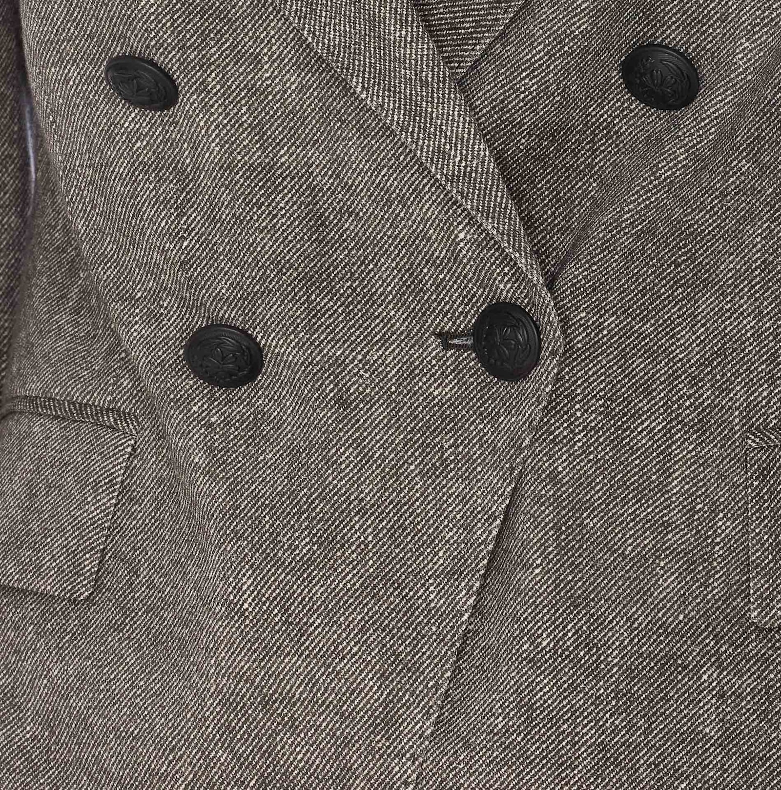 Shop Circolo 1901 Double Breasted Buttons Closure Jacket In Grey