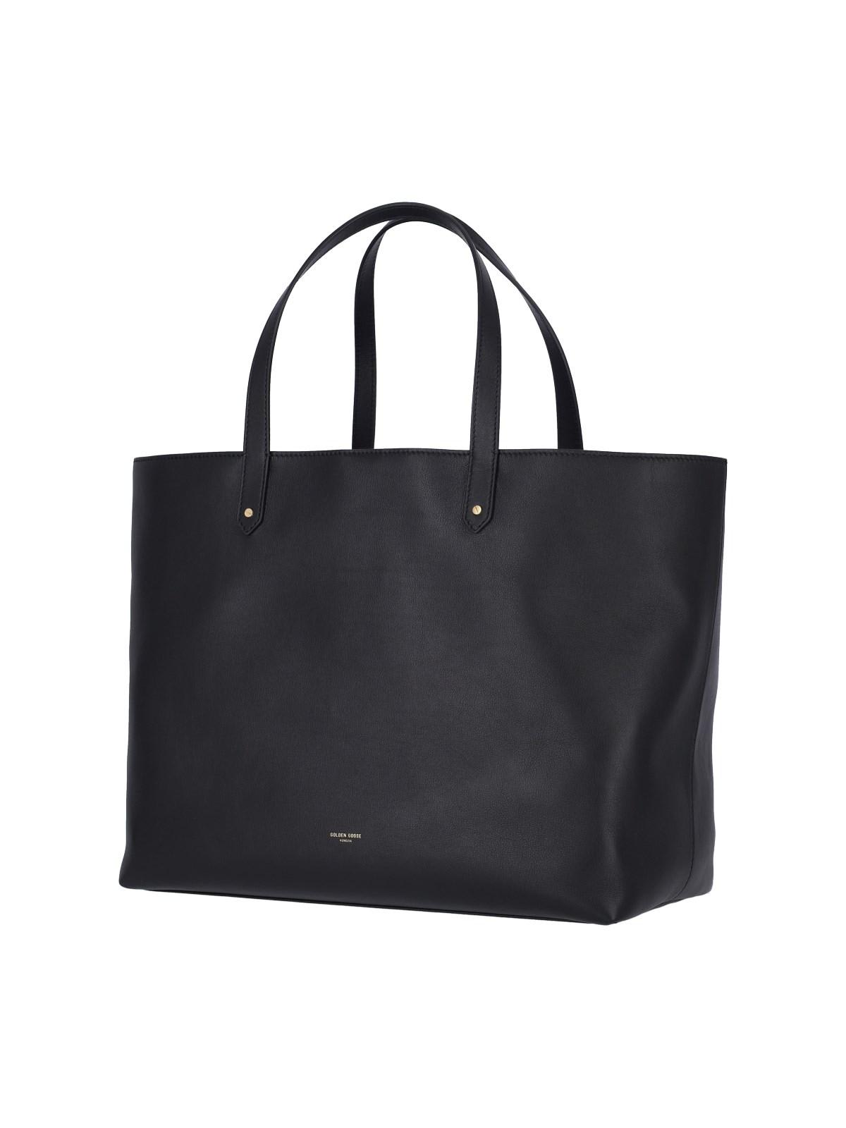 Shop Golden Goose Logo Tote Bag In Black