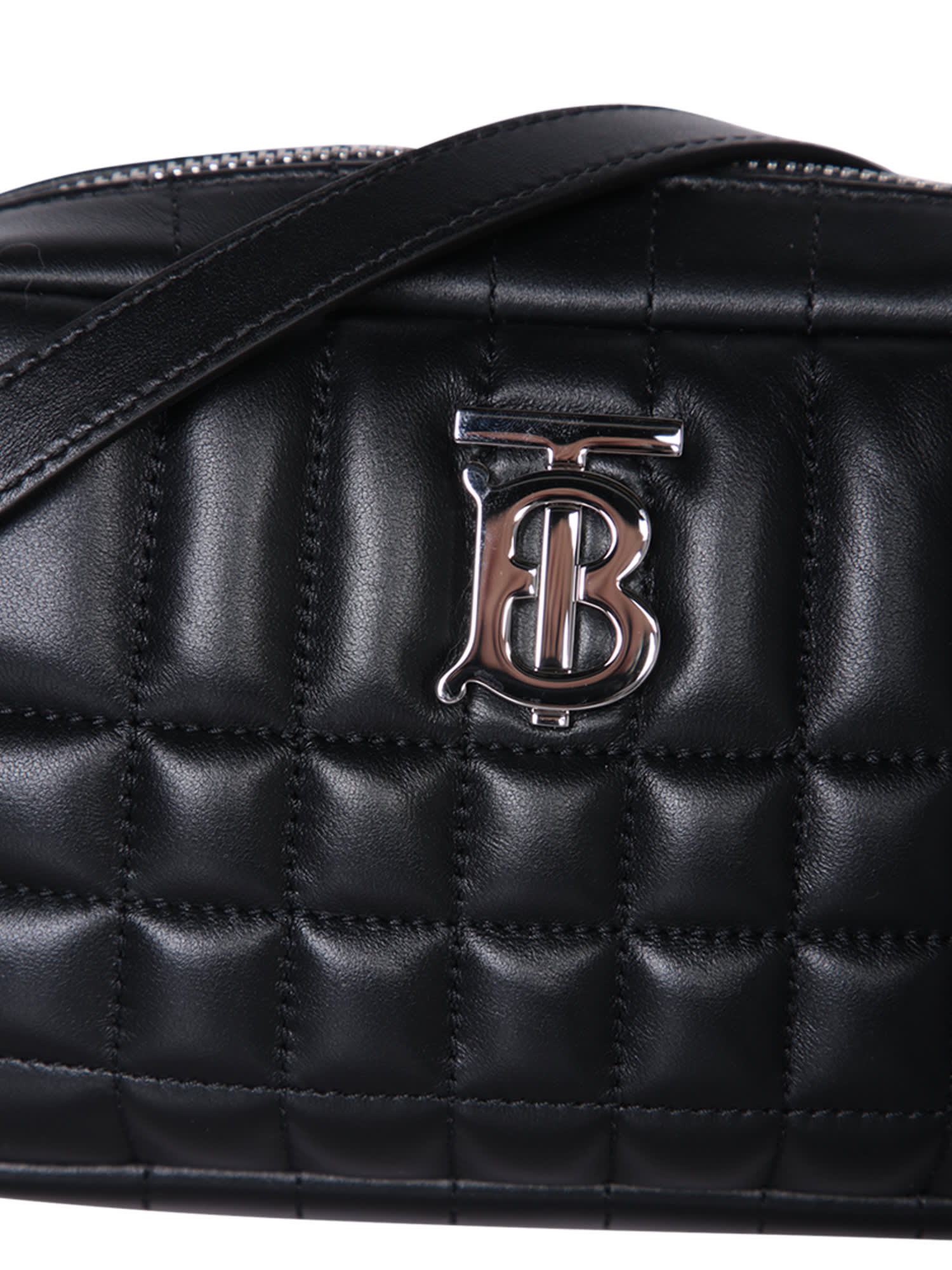 Shop Burberry Lola Camera Blakc Bag In Black