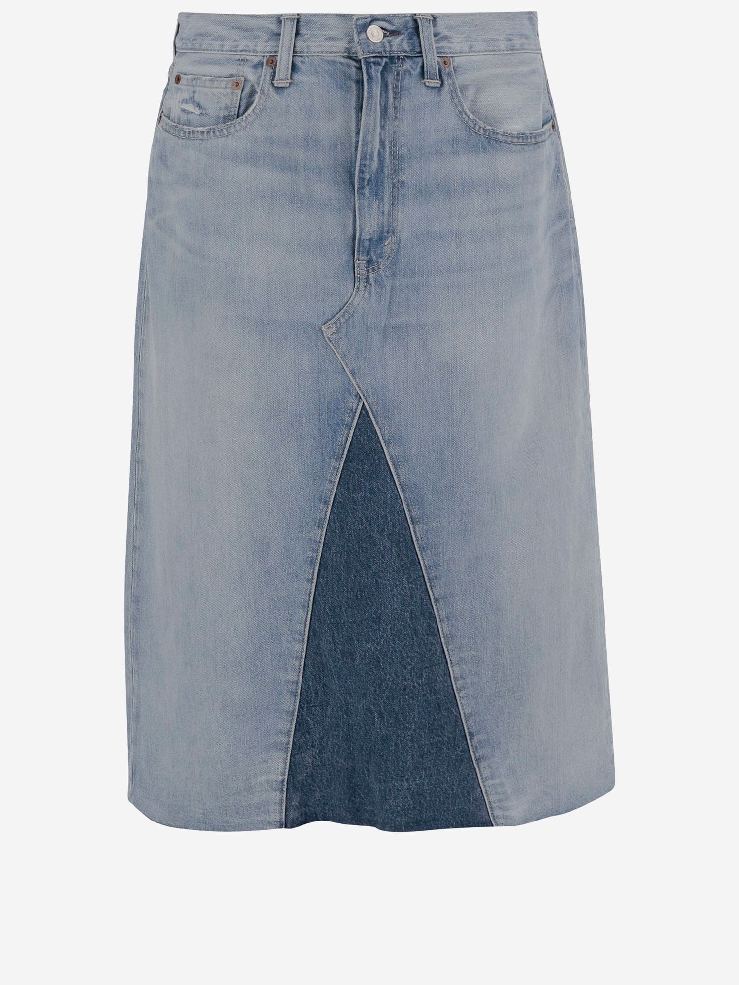 Cotton Denim Skirt