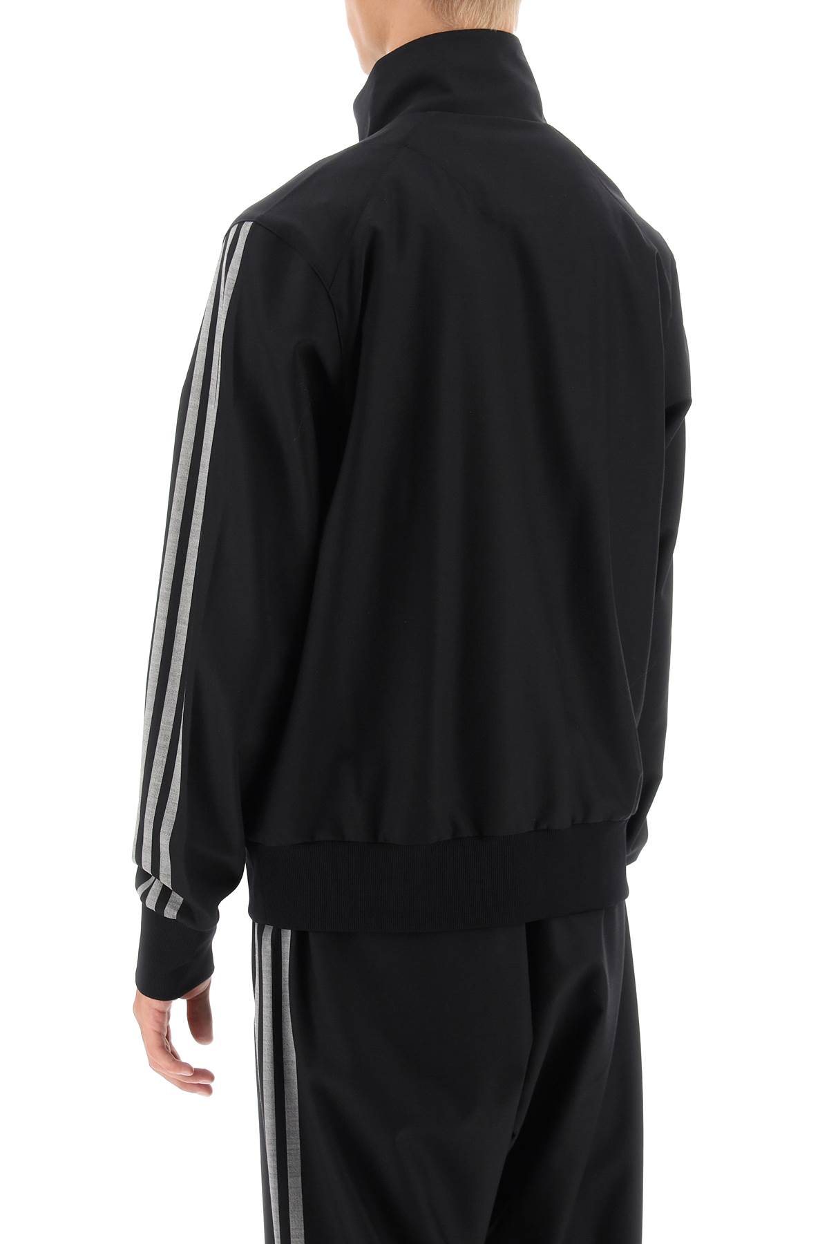 Shop Y-3 Zip-up Track Sweatshirt Fleece In Black