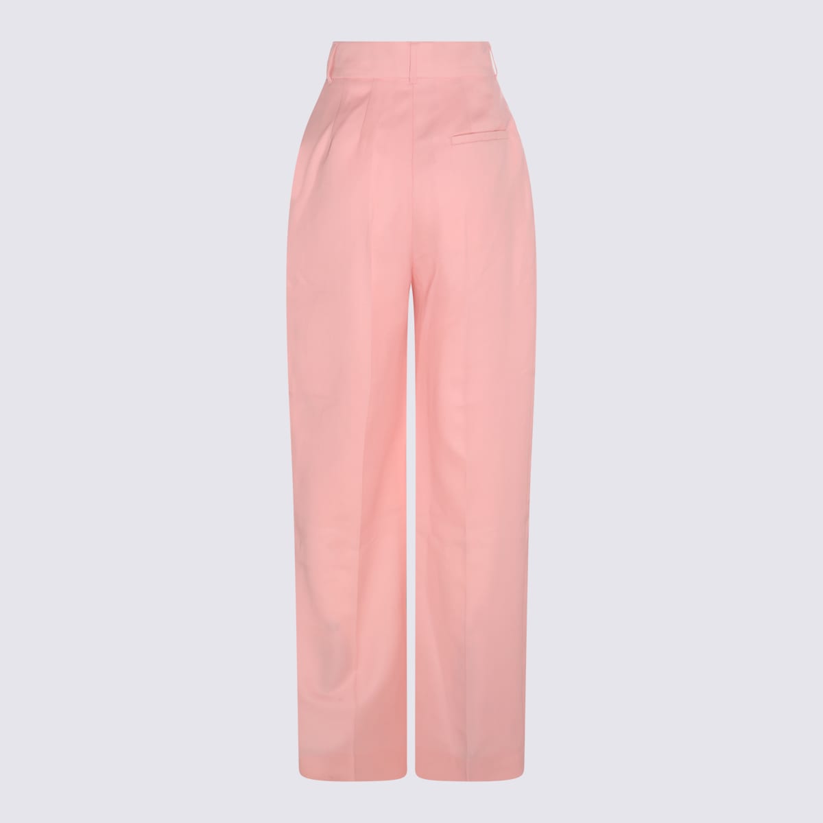Pink Virgin Wool Pants
