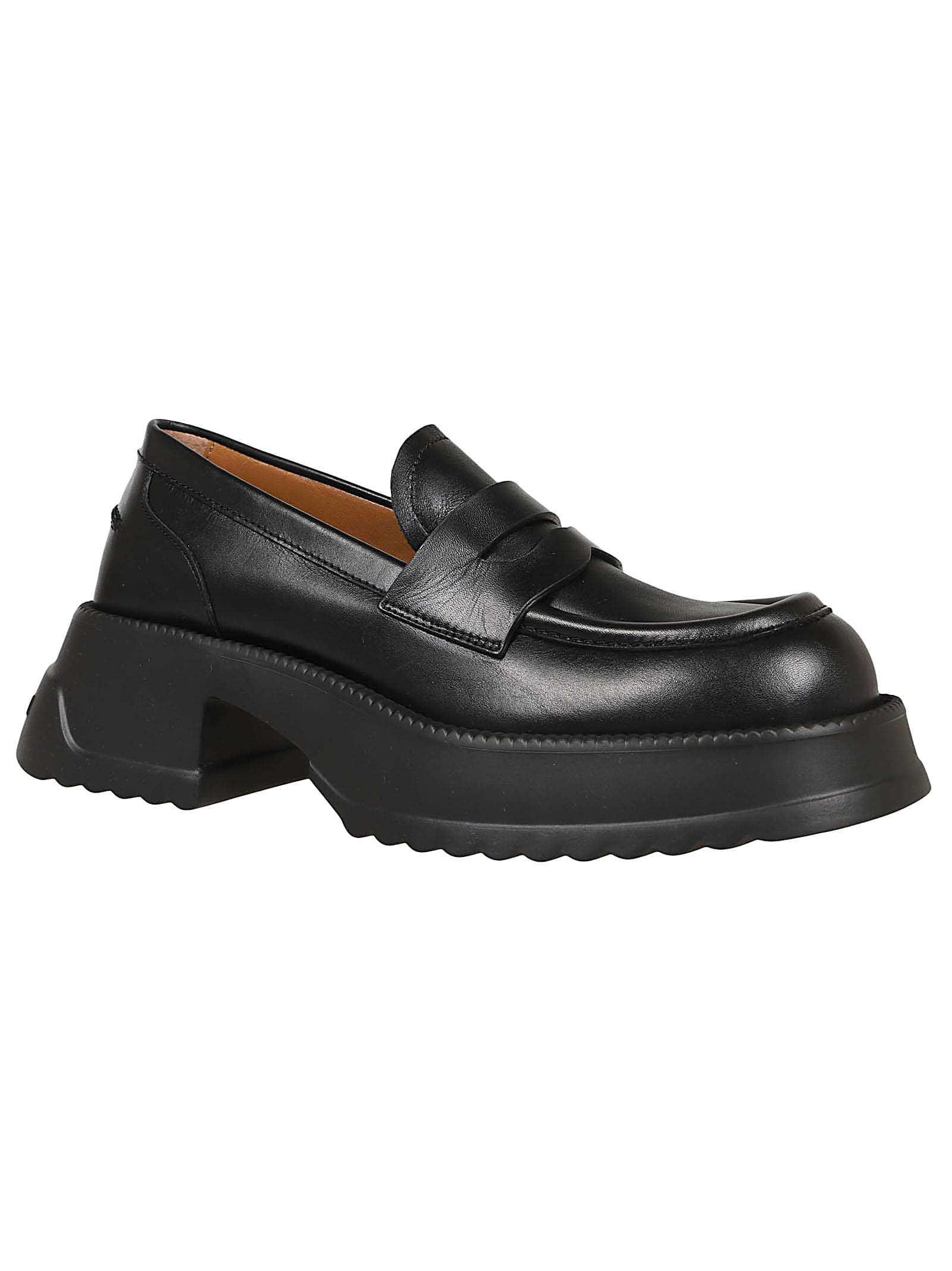Shop Marni Moccasin Shoe In Black
