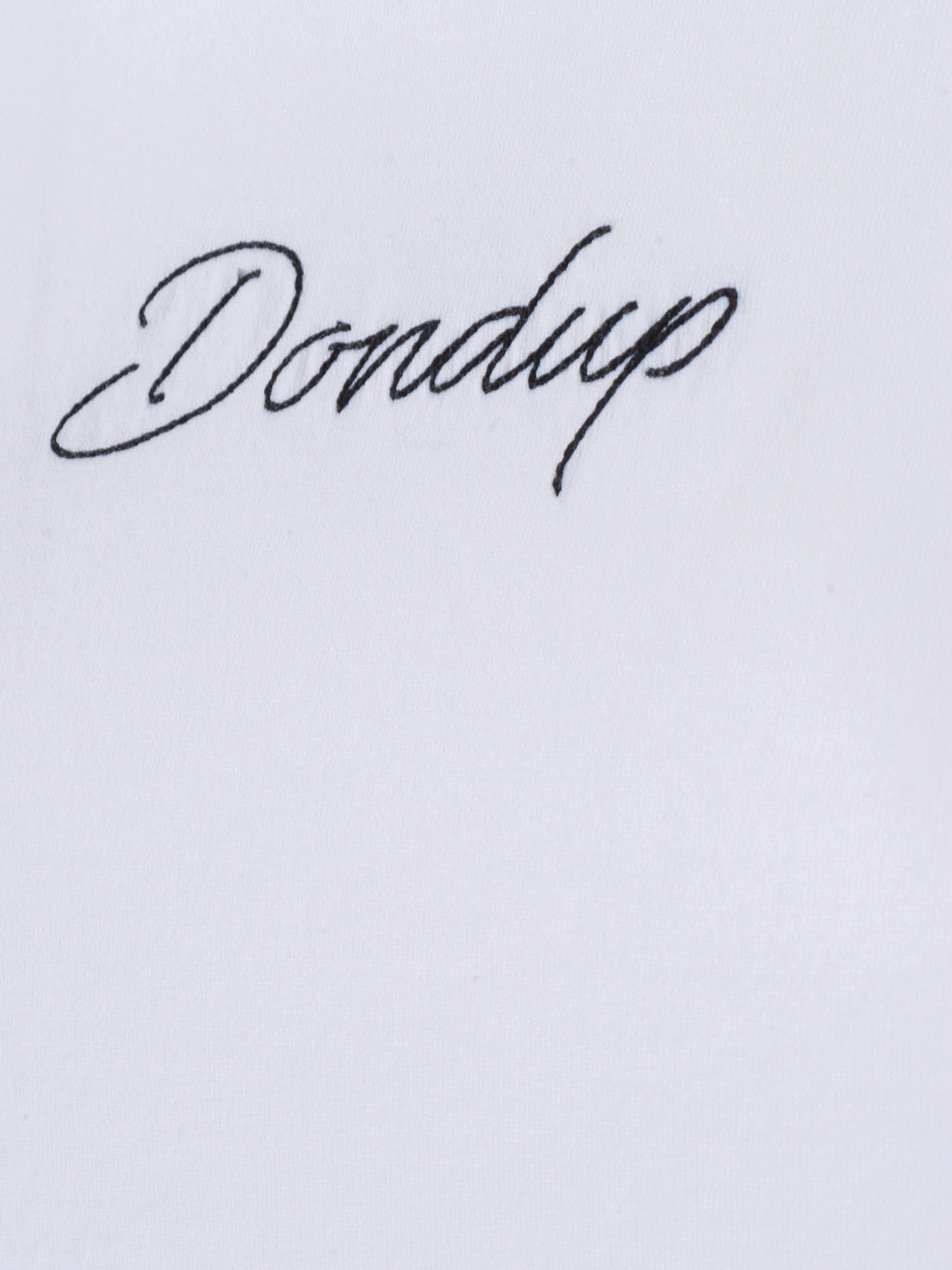 Dondup Embroidered Crew-neck T-shirt In White