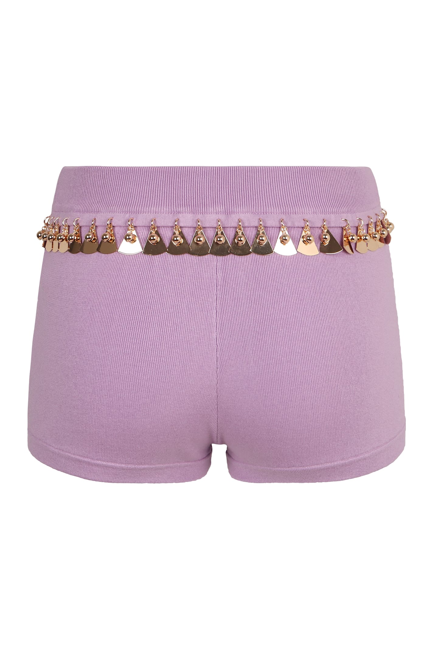 Rabanne Embellished Hot Short In Pink