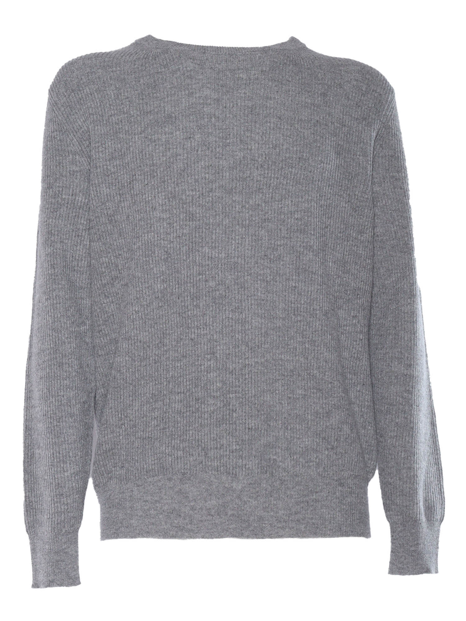 Ballantyne R Neck Pullover In Grey