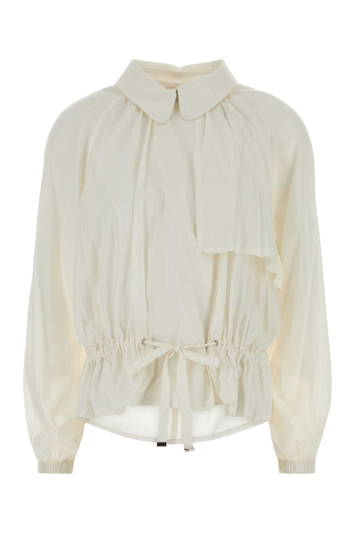 Isabel Marant White Tech Fabric Gwenola Blazer In Neutral