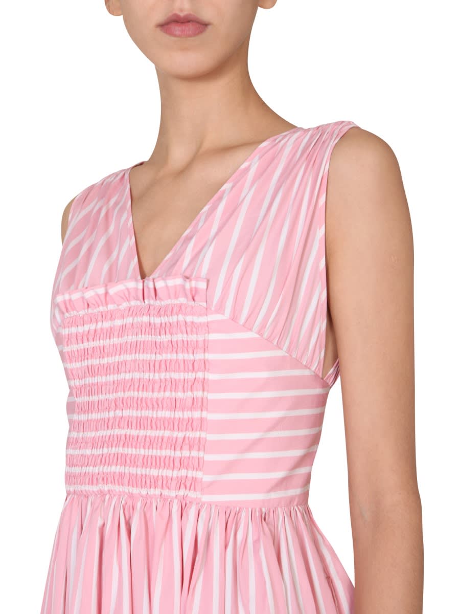 Shop Msgm Dress Without Sleeves In Pink