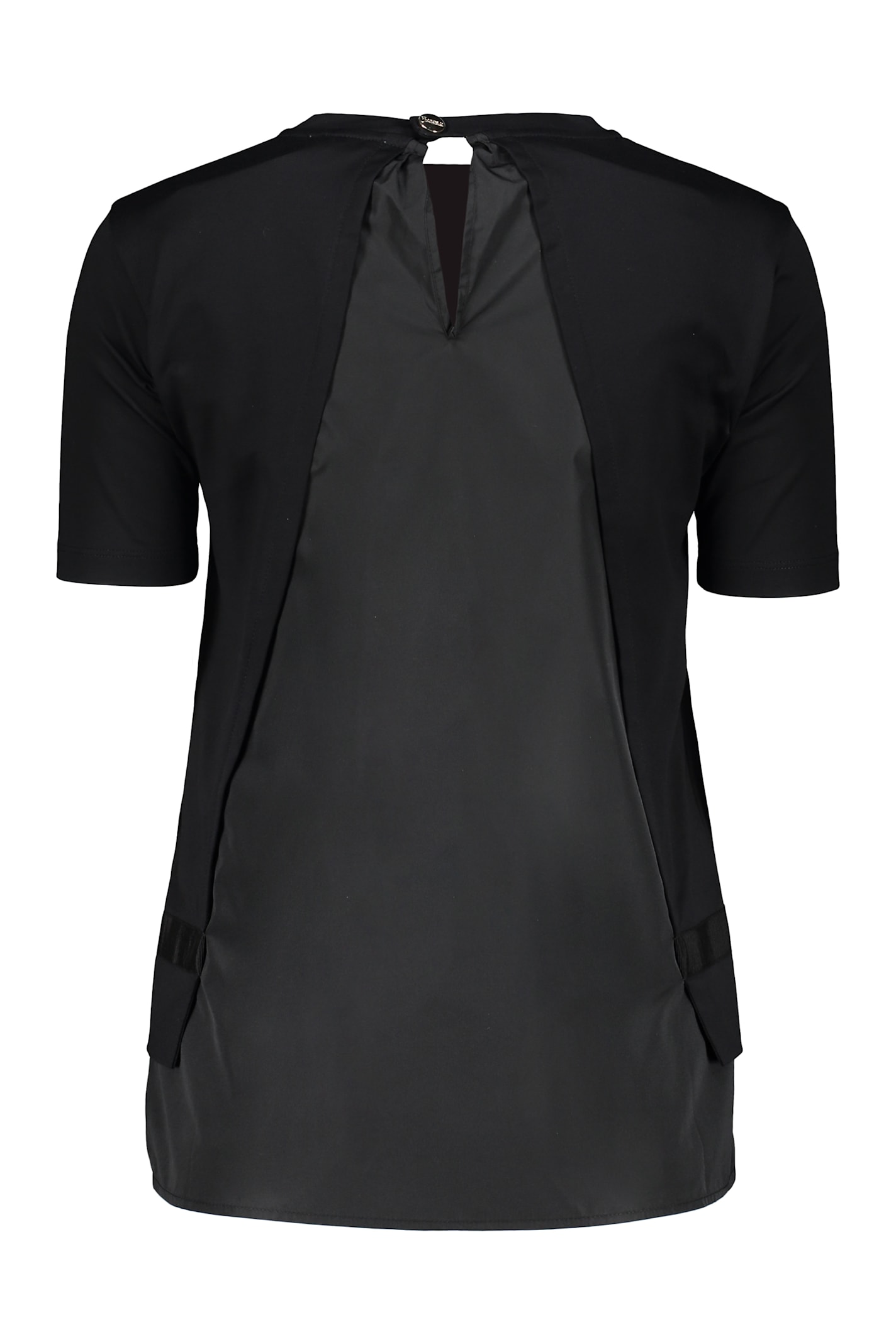 Herno Layered Short-sleeve Cotton Top