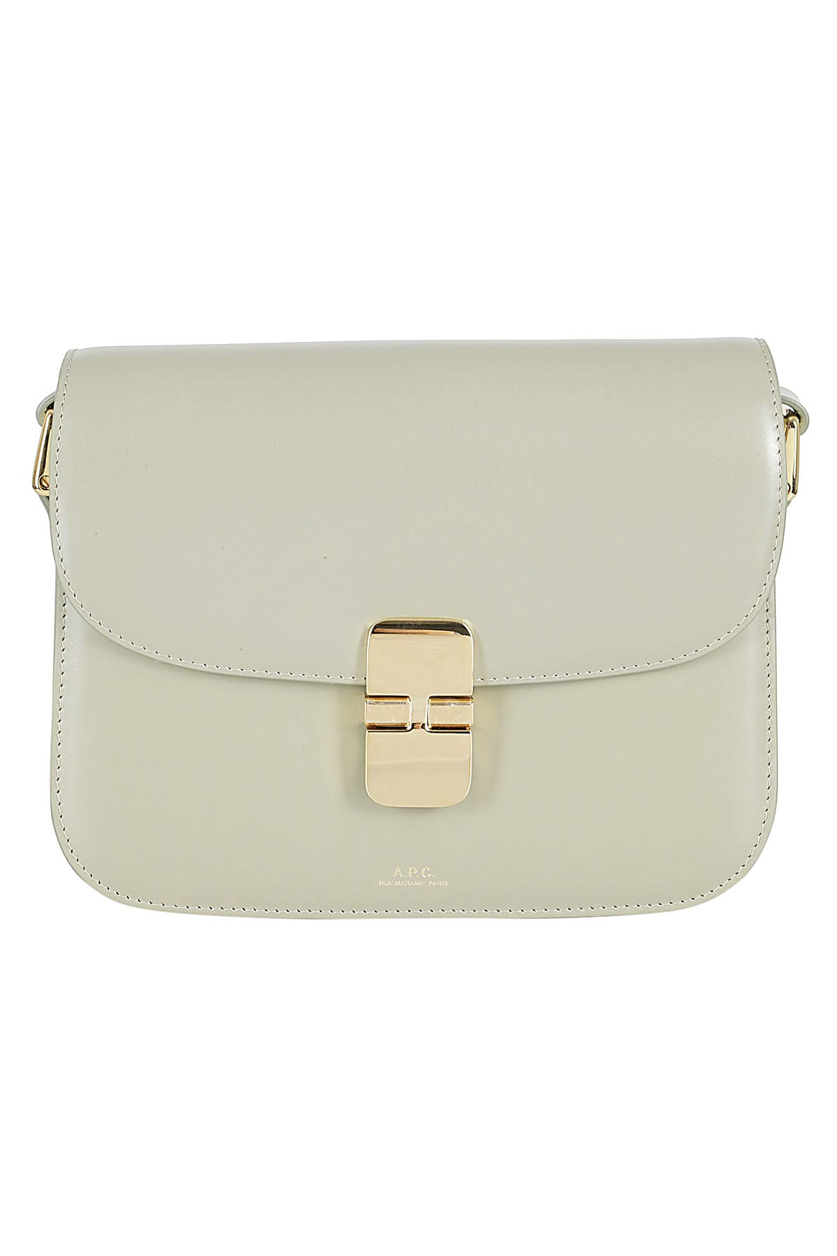 Shop Apc Sac Grace Small In Kaw Green Taupe