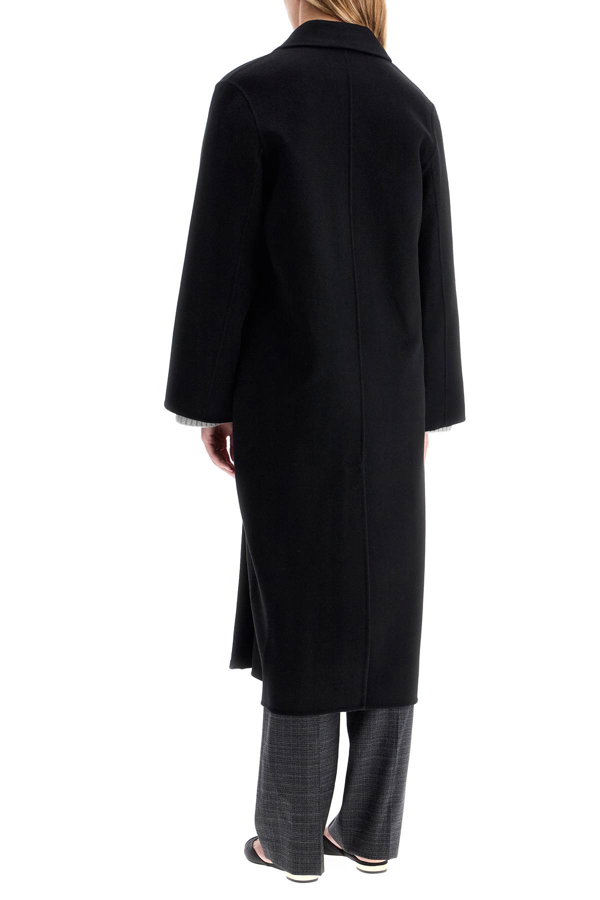 Shop Ivy & Oak Clara Double-breasted Wool Coat In Black (black)