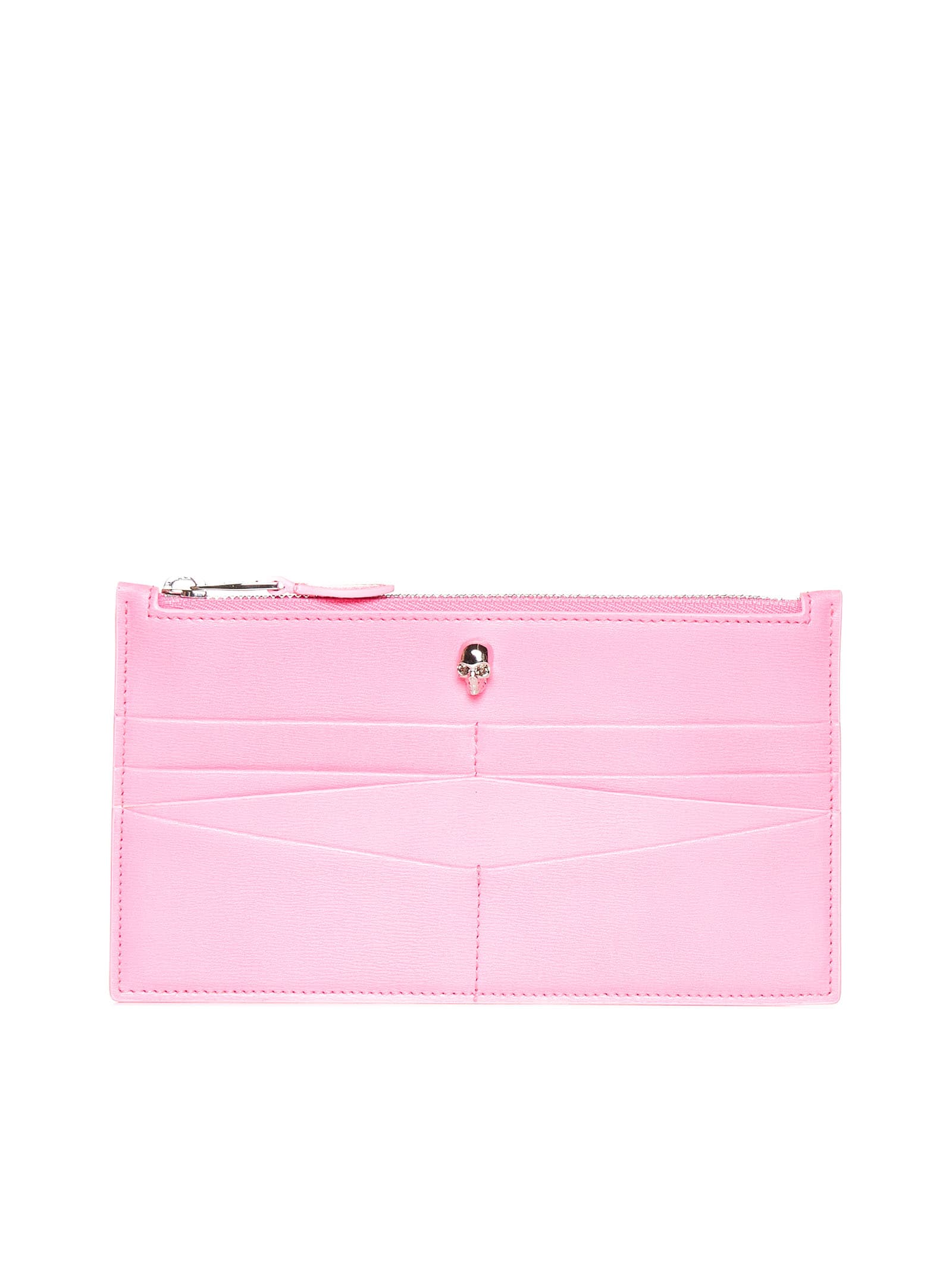 Shop Alexander Mcqueen Wallet In Fluo Pink