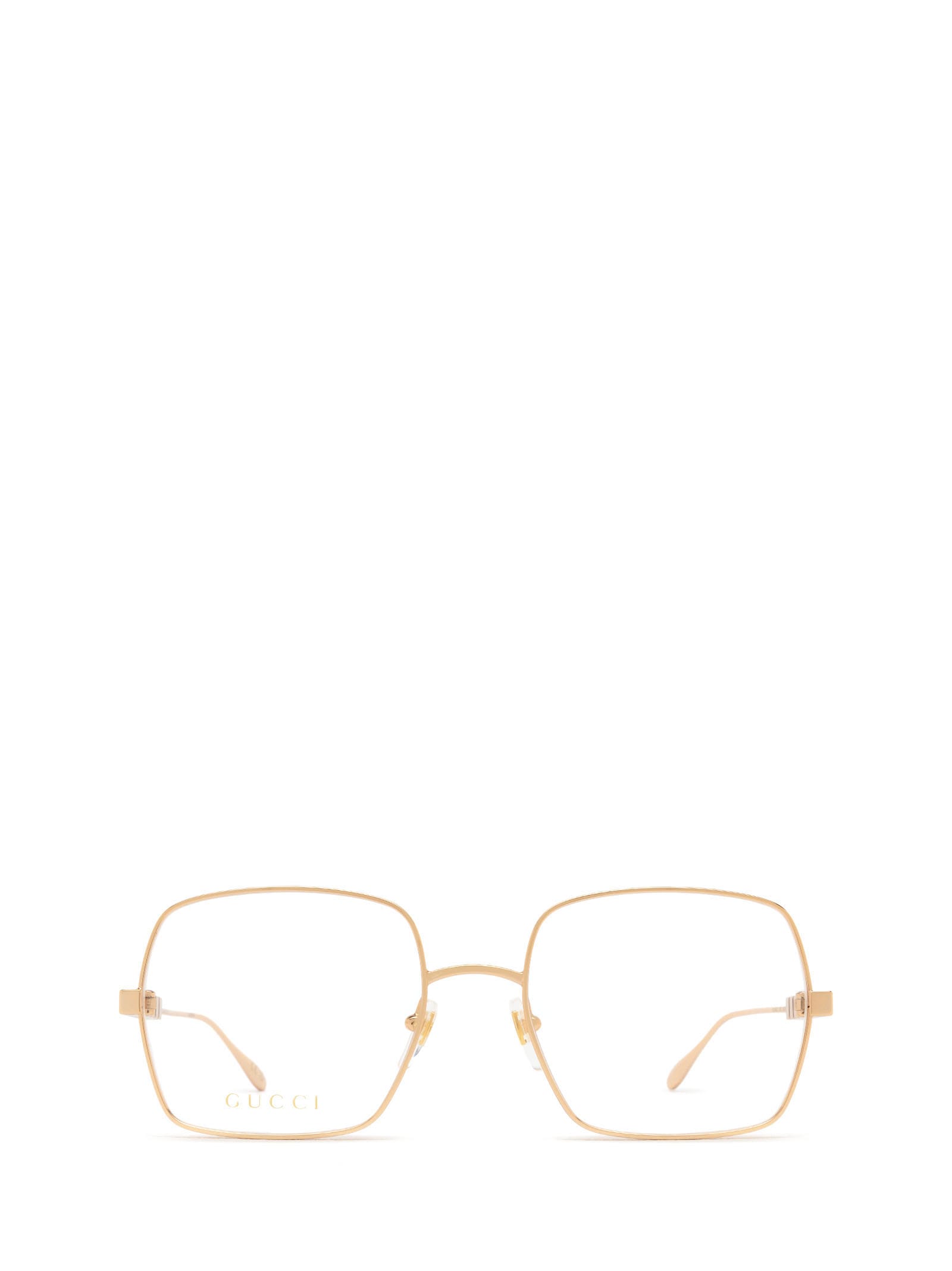 Shop Gucci Gg1434o Gold Glasses