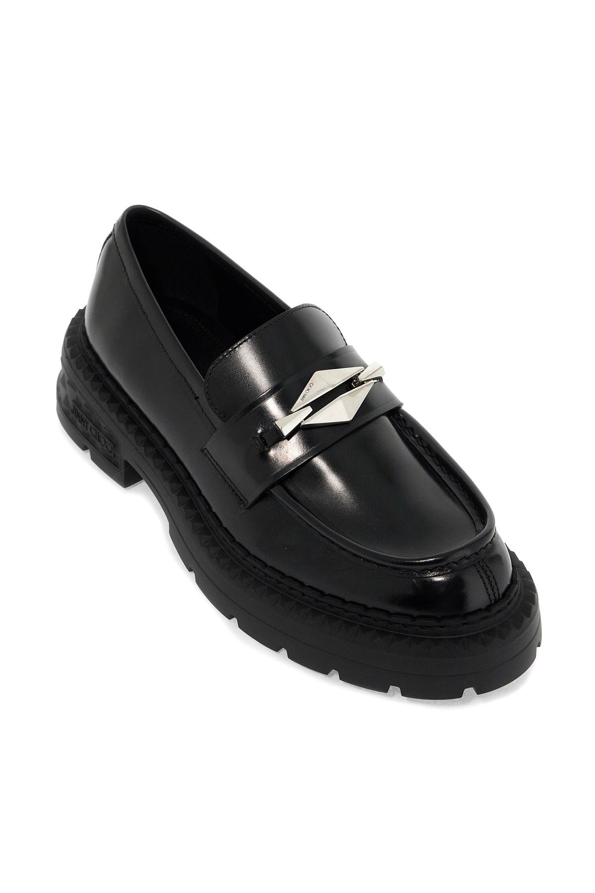 Shop Jimmy Choo Marlow Leather Loafers In In Black (black)