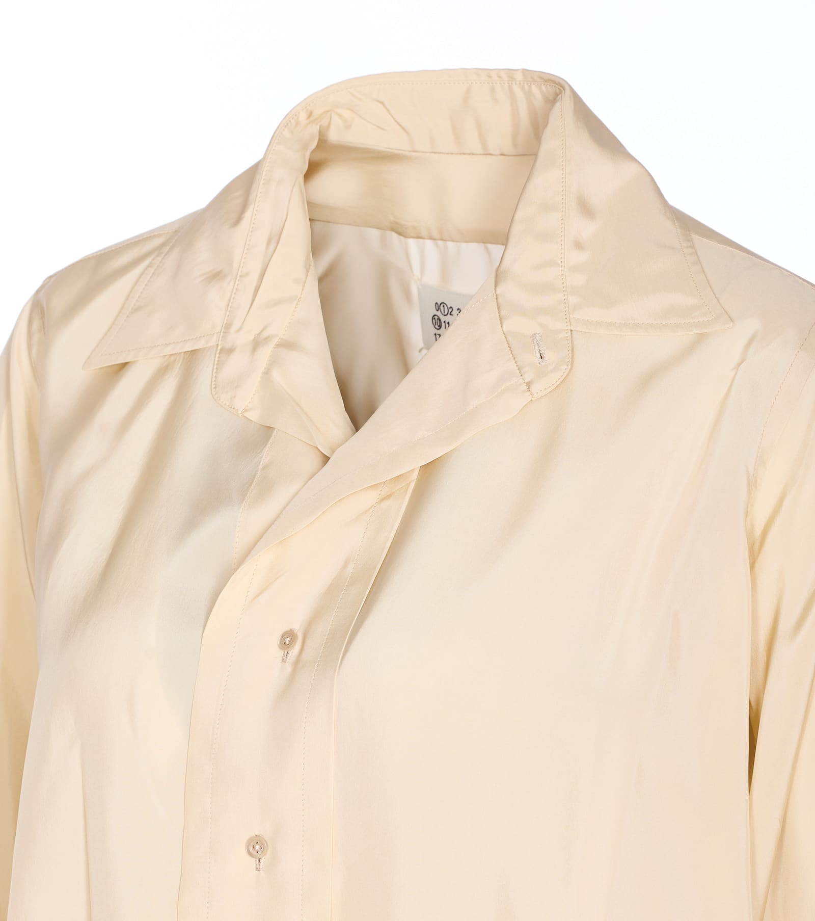 Maison Margiela Pointed Collar Long Sleeves Shirt In Multi