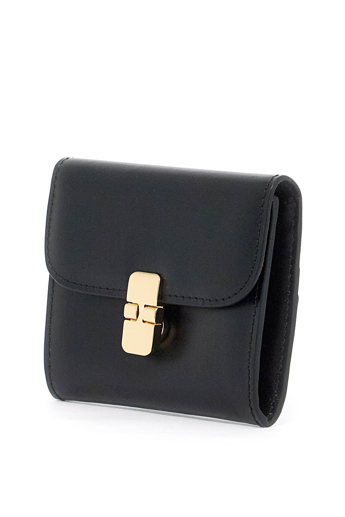 Shop Apc Compact Grace Wallet In Noir (black)