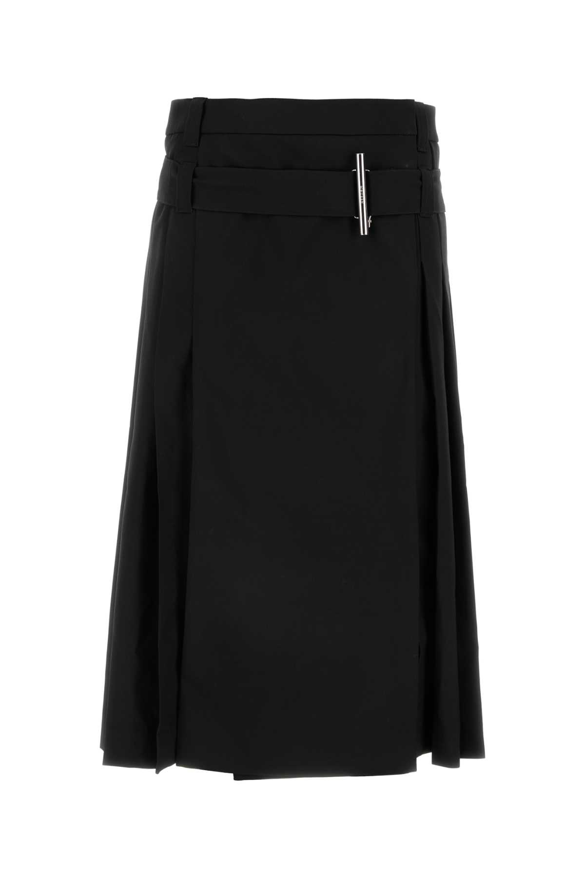 Shop Alexander Mcqueen Black Wool Skirt