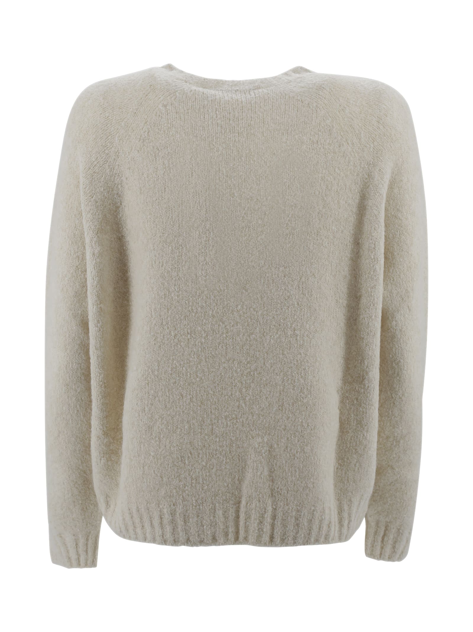 Shop Weekend Max Mara Alpaca And Cotton Sweater In Grey