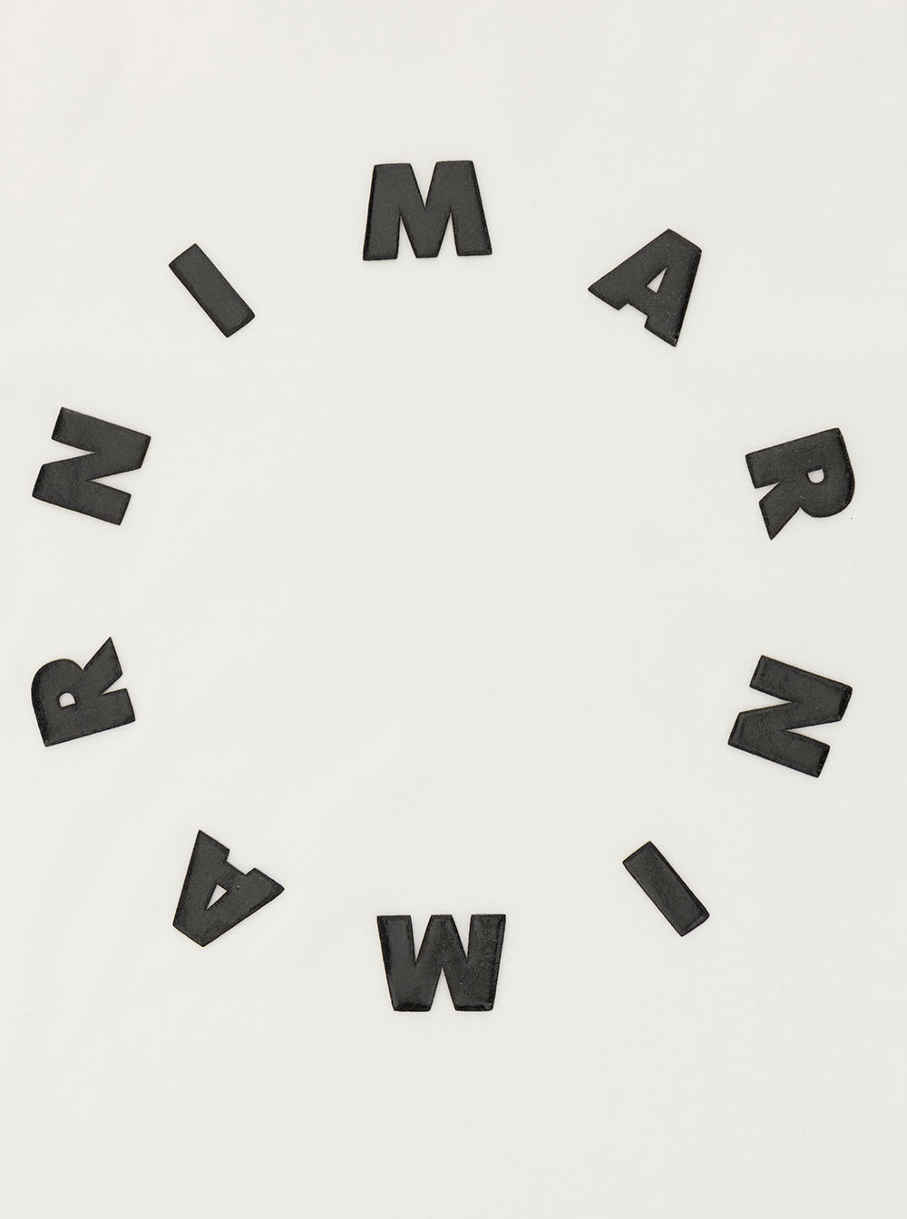 Shop Marni White T-shirt With Contrasting Logo Print In Cotton Man