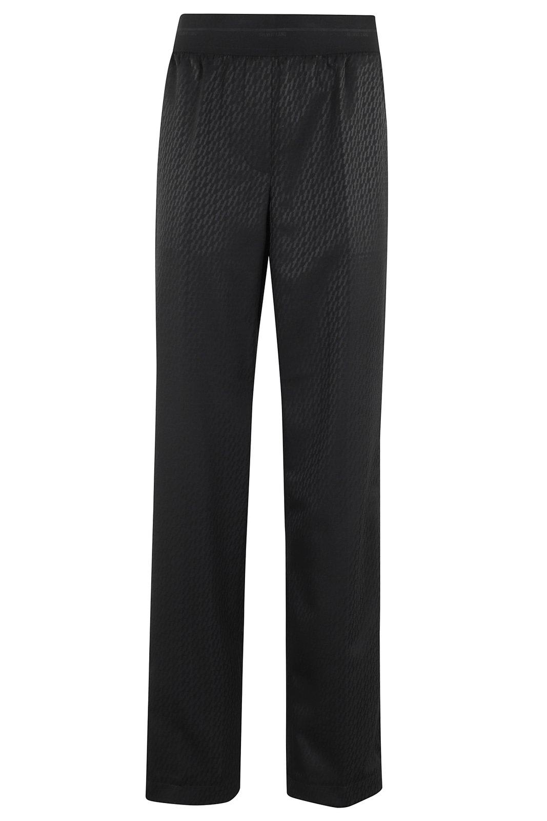 Logo-jacquard Straight-leg Trousers