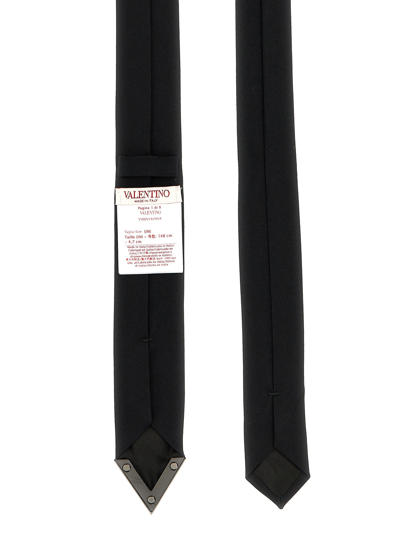 Shop Valentino Garavani Valentie Tie In Black