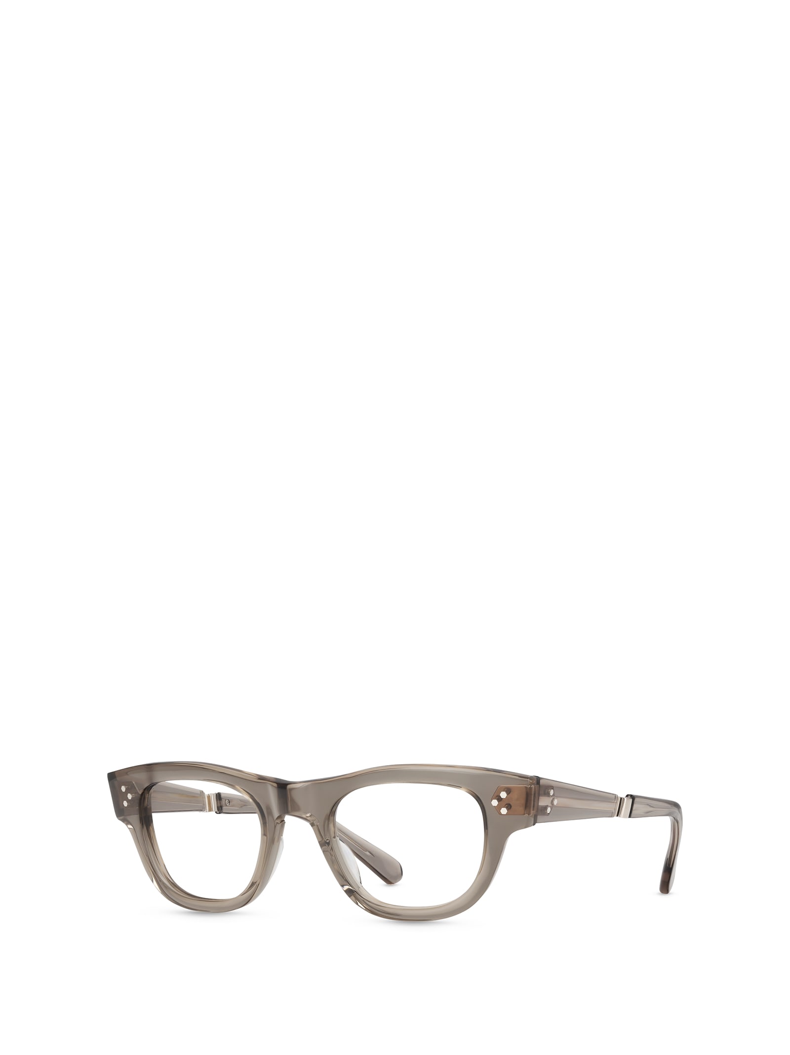 Shop Mr Leight Waimea C Grey Crystal-12k Grey Gold Glasses