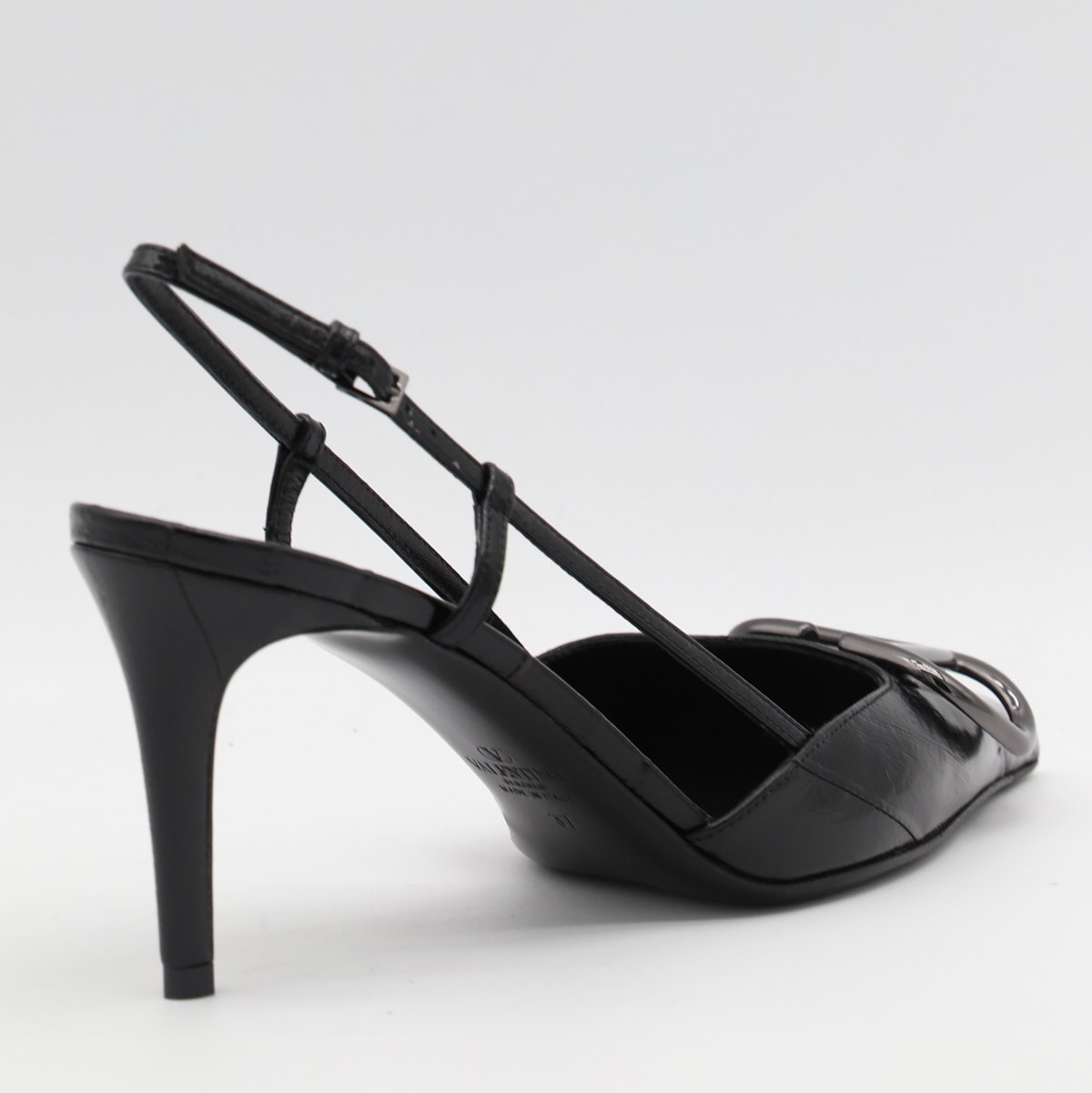 Shop Valentino Black Leather Pumps