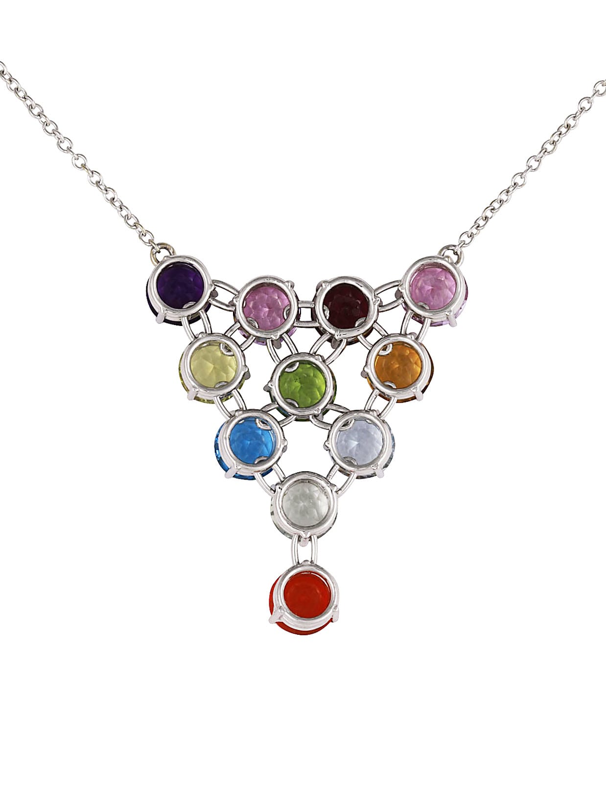 Shop Lo Spazio Jewelry Lo Spazio Inverno Necklace In Multicolor