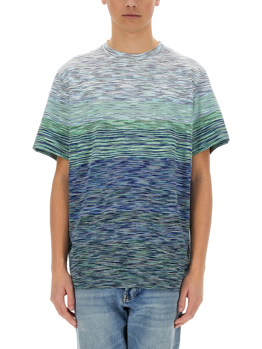 Degradé Flamed Cotton T-shirt